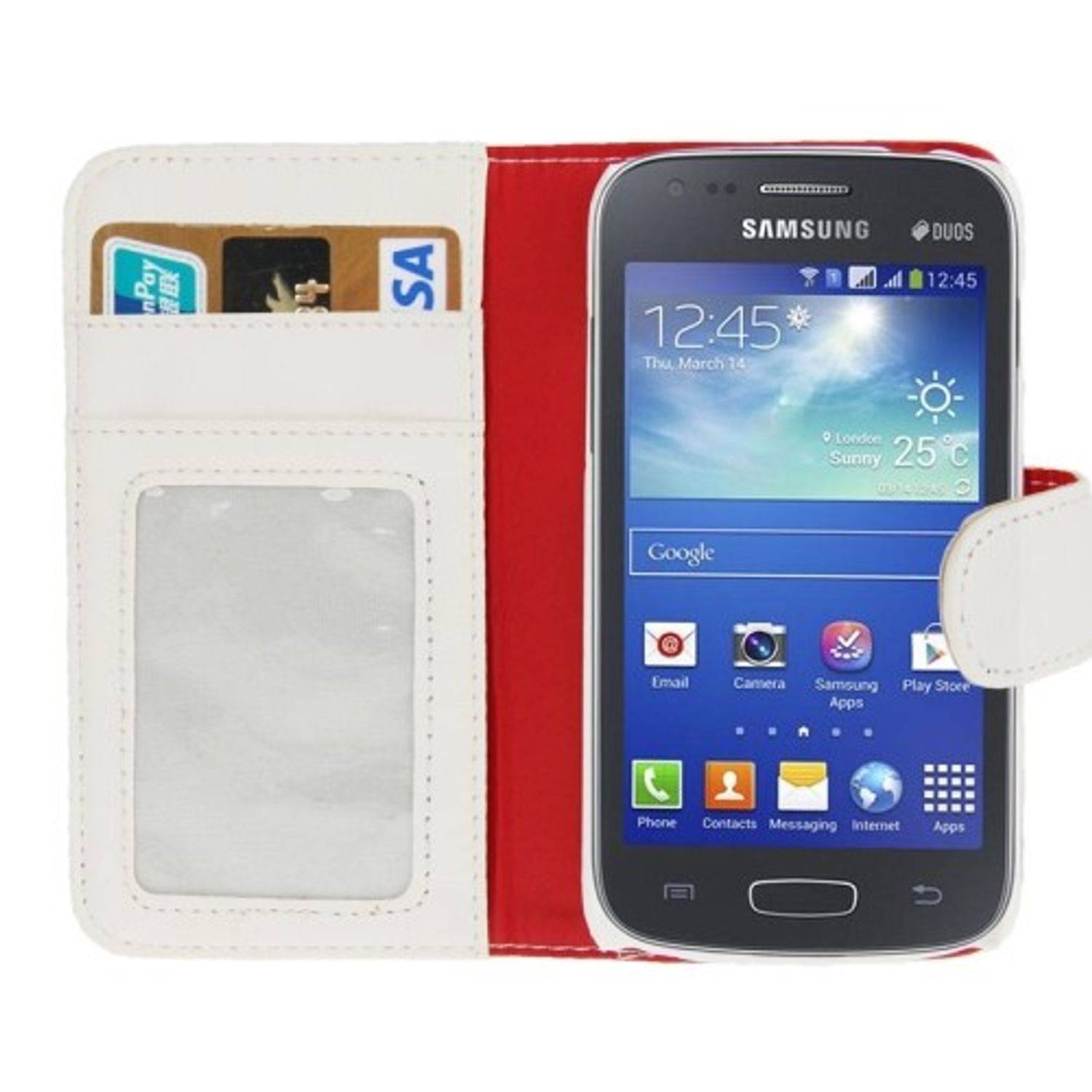Samsung Galaxy Ace 3 S7272 Handyhülle Backcover Weiß