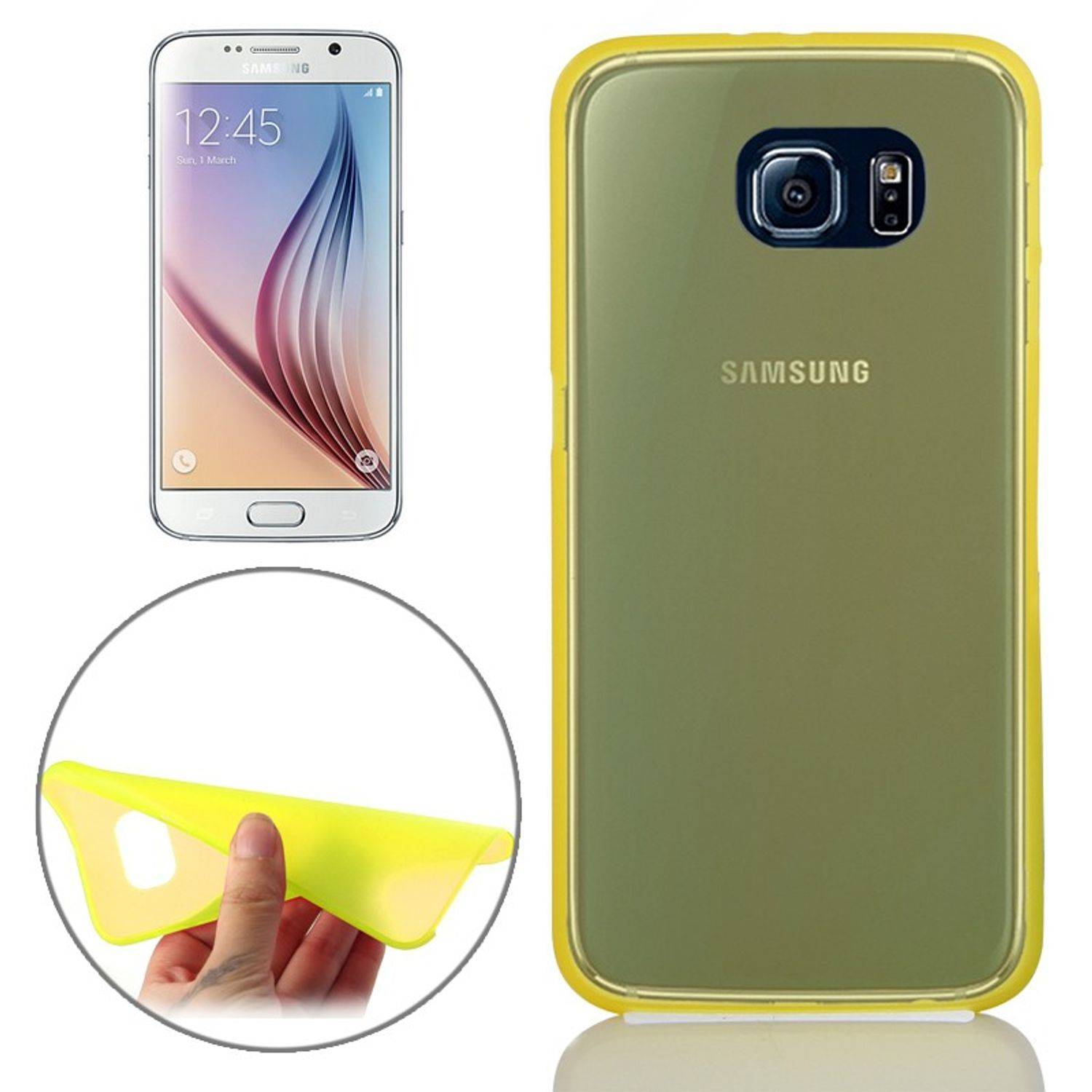 Samsung Galaxy S6 Handyhülle Backcover Gelb