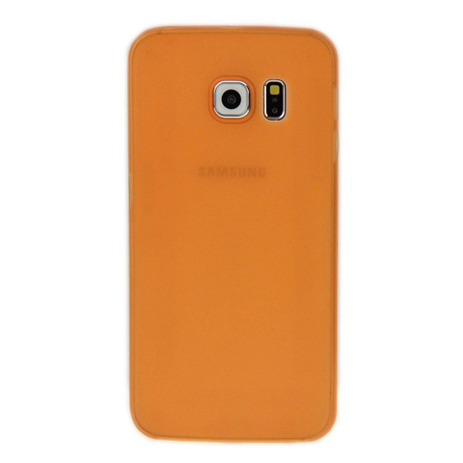 Samsung Galaxy S6 Edge Handyhülle Backcover Orange