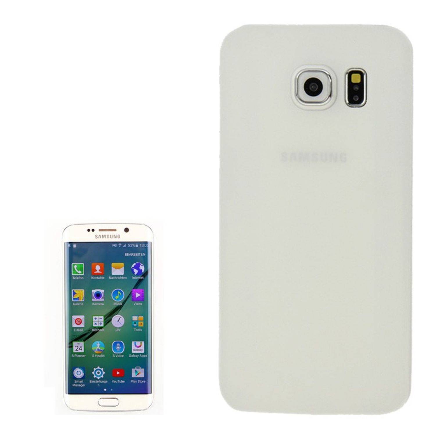 Samsung Galaxy S6 Edge Handyhülle Backcover Weiß