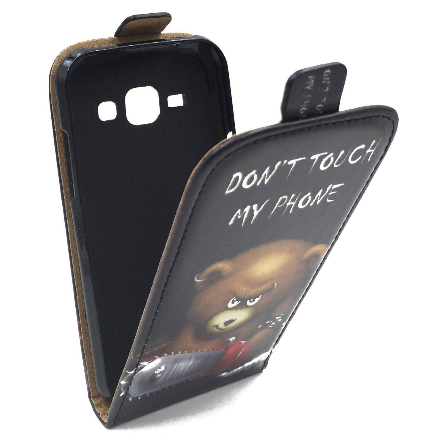 Samsung Galaxy J1 (2015) Handyhülle Backcover Schwarz