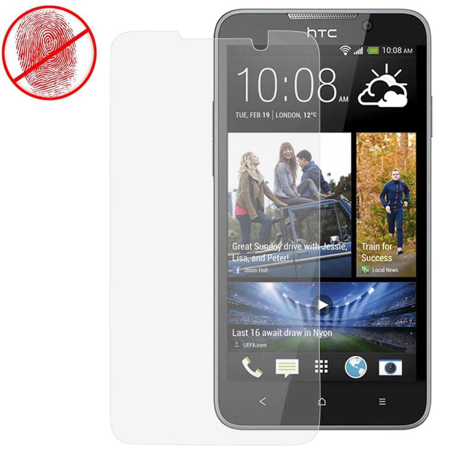 HTC Desire 516 Handyhülle Backcover Transparent