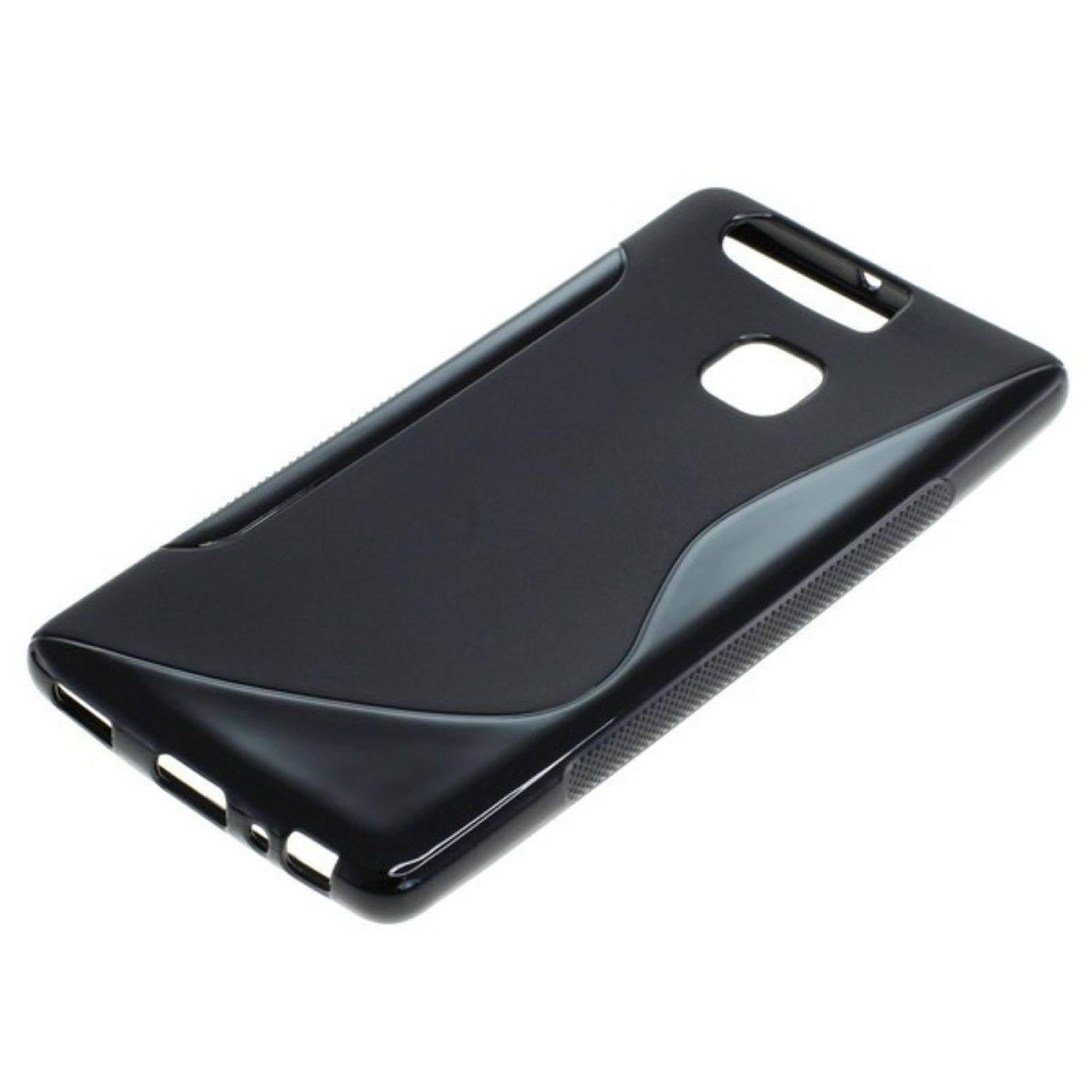 Huawei P9 Handyhülle Backcover Schwarz