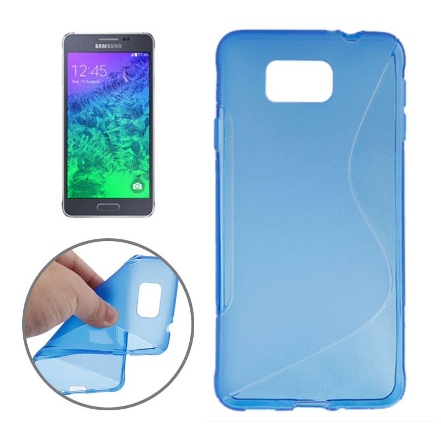 Samsung Galaxy Alpha Handyhülle Backcover Blau