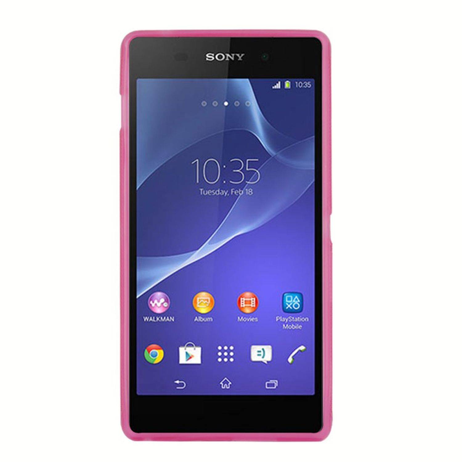 Sony Xperia M2 Handyhülle Backcover Rosa
