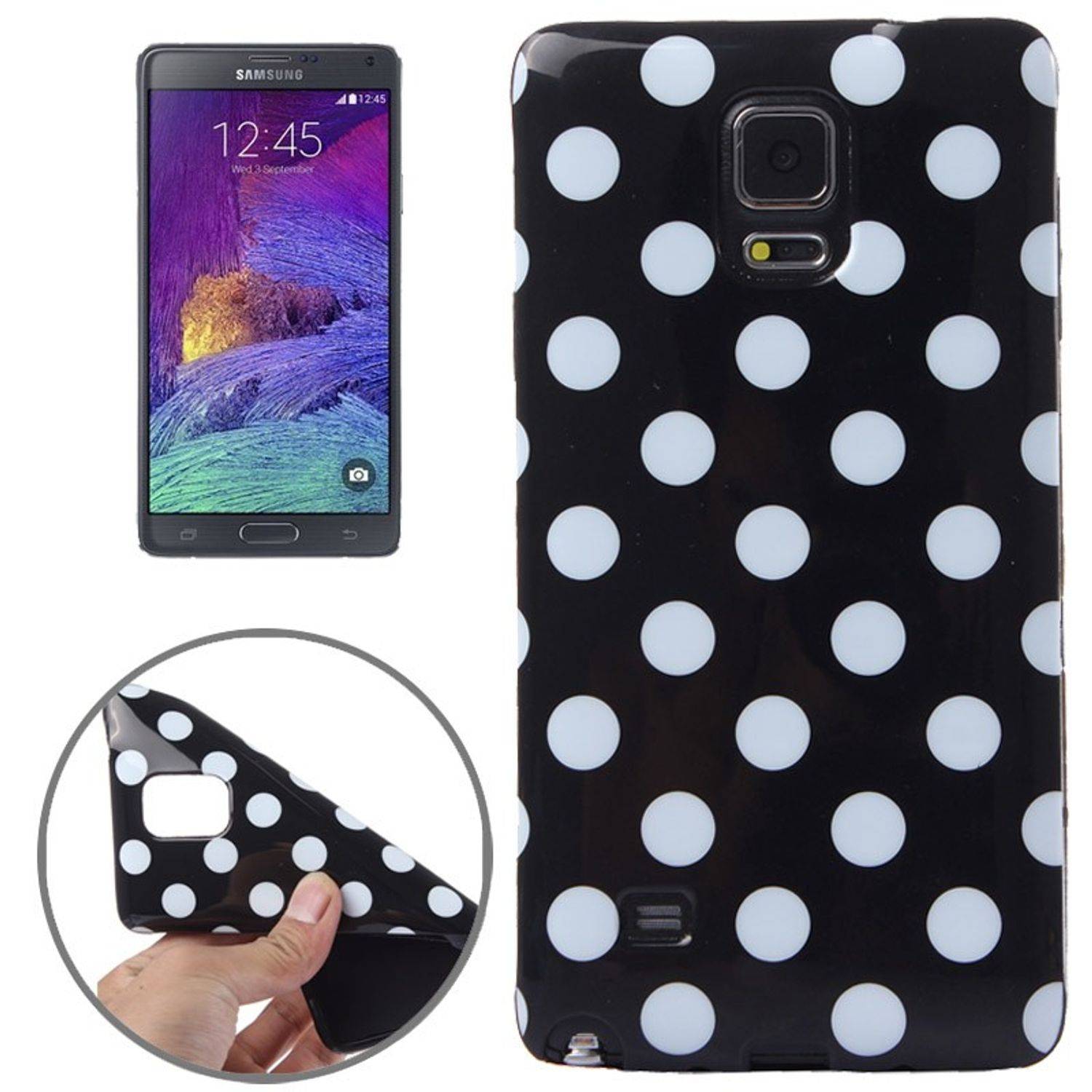 Samsung Galaxy Note 4 Handyhülle Backcover Schwarz