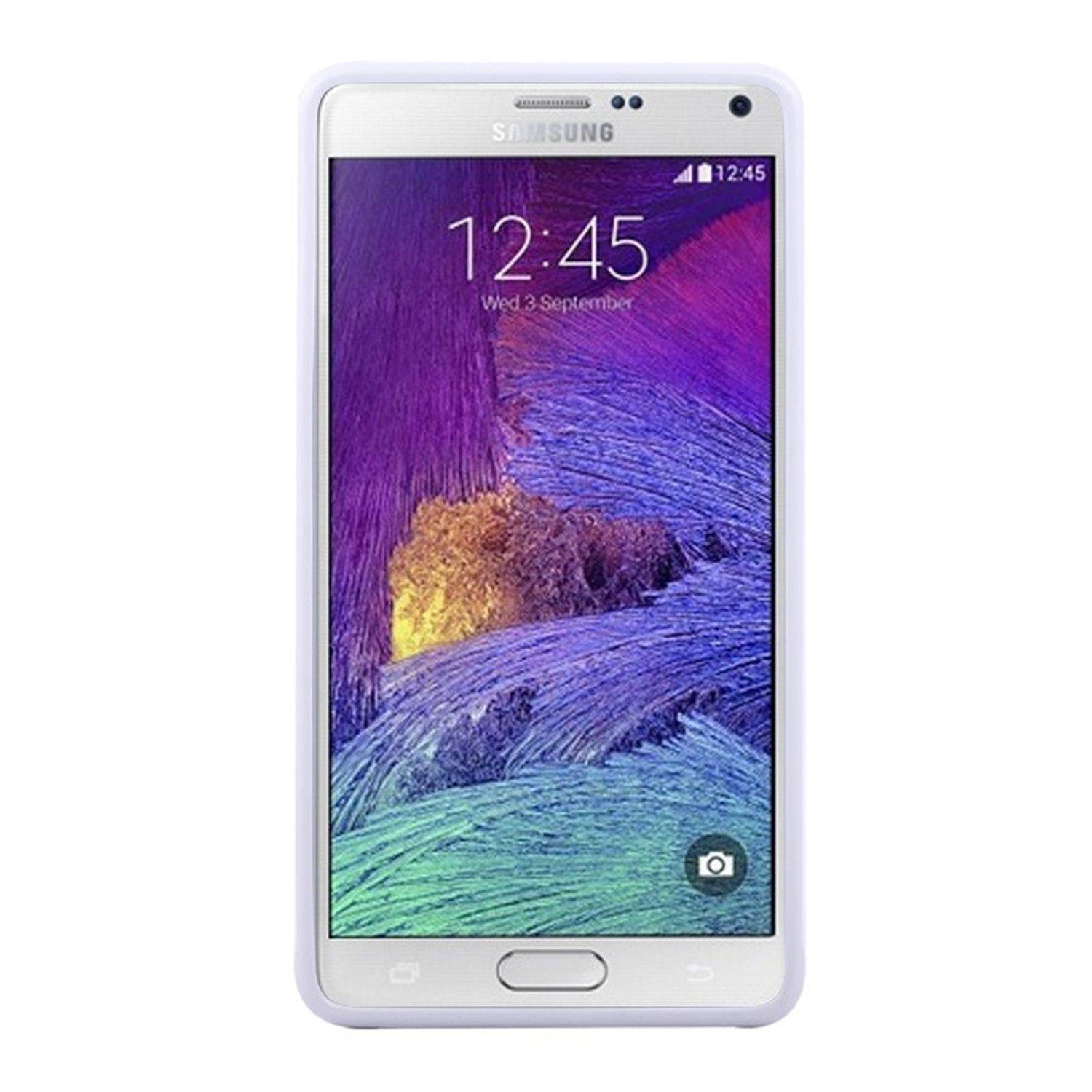 Samsung Galaxy Note 4 Handyhülle Backcover Weiß