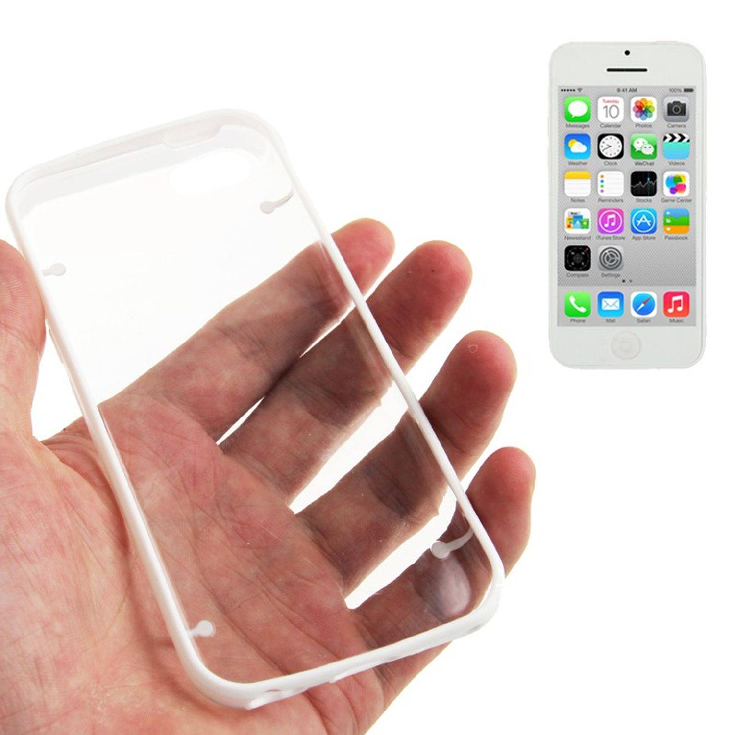 Apple iPhone 5c Handyhülle Backcover Weiß