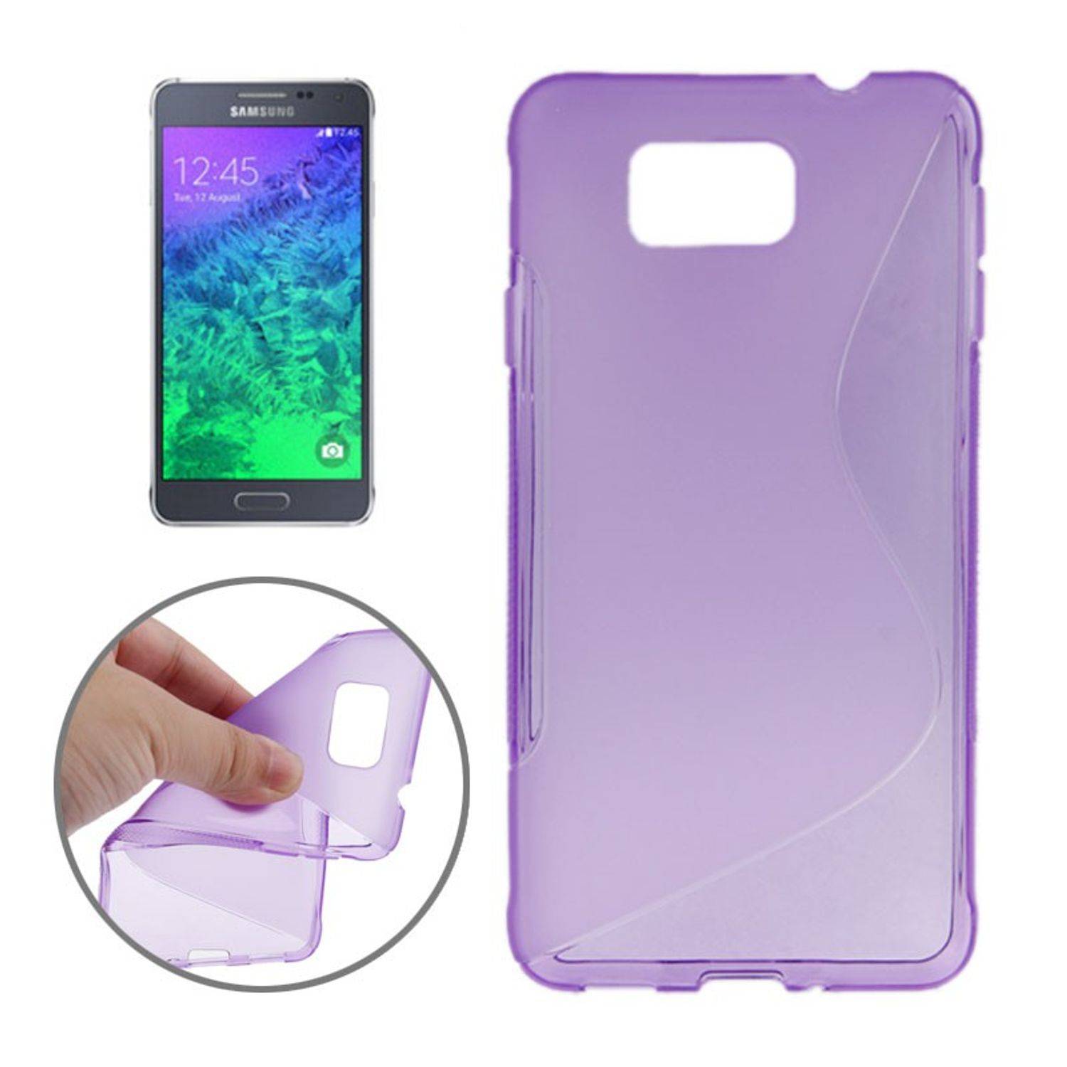 Samsung Galaxy Alpha Handyhülle Backcover Violett
