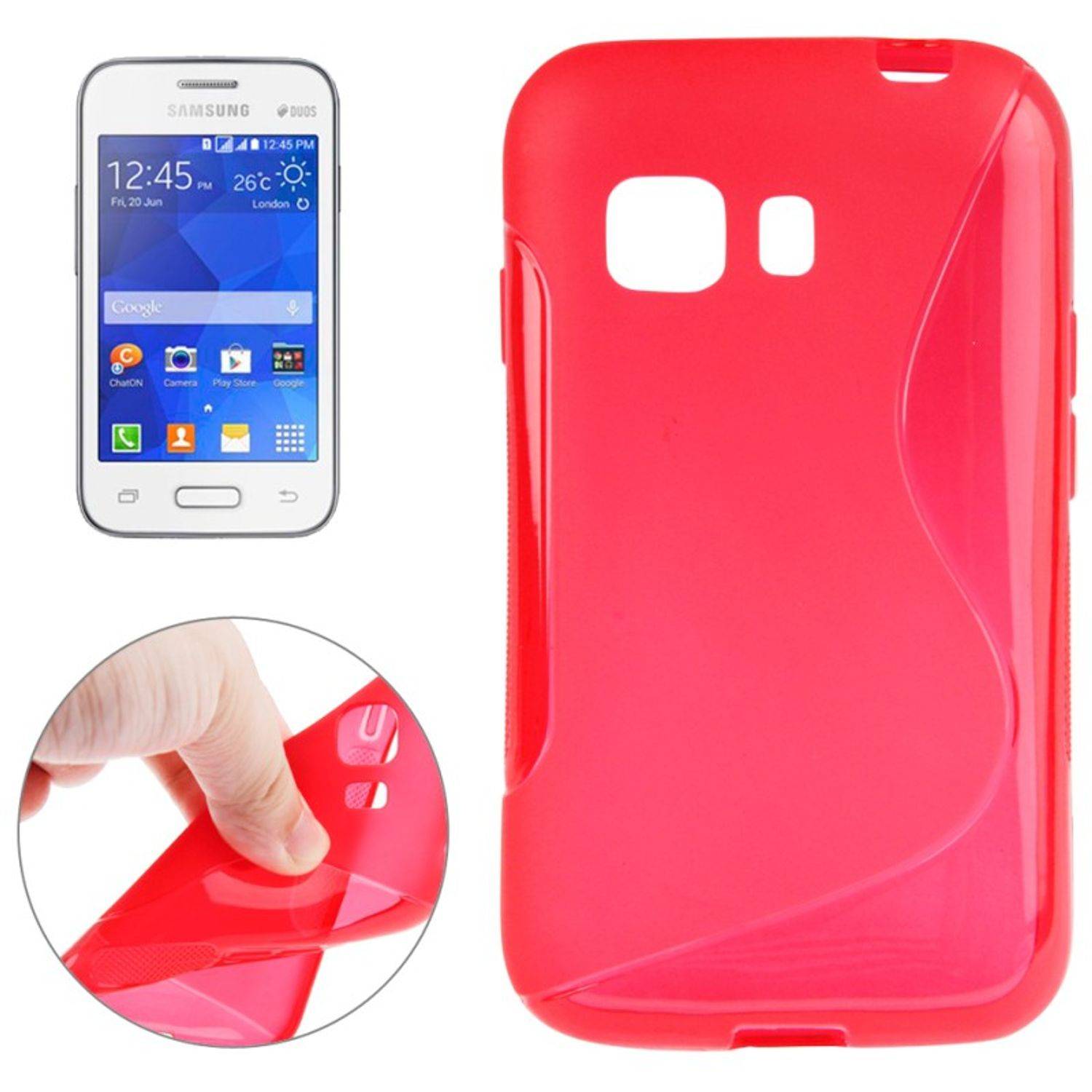Samsung Galaxy Young 2 Handyhülle Backcover Rot