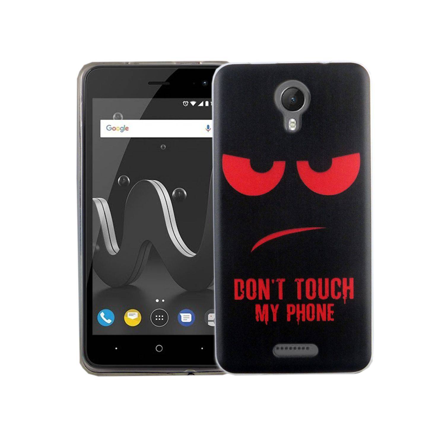 Wiko Jerry 2 Handyhülle Bumper Backcover Rot