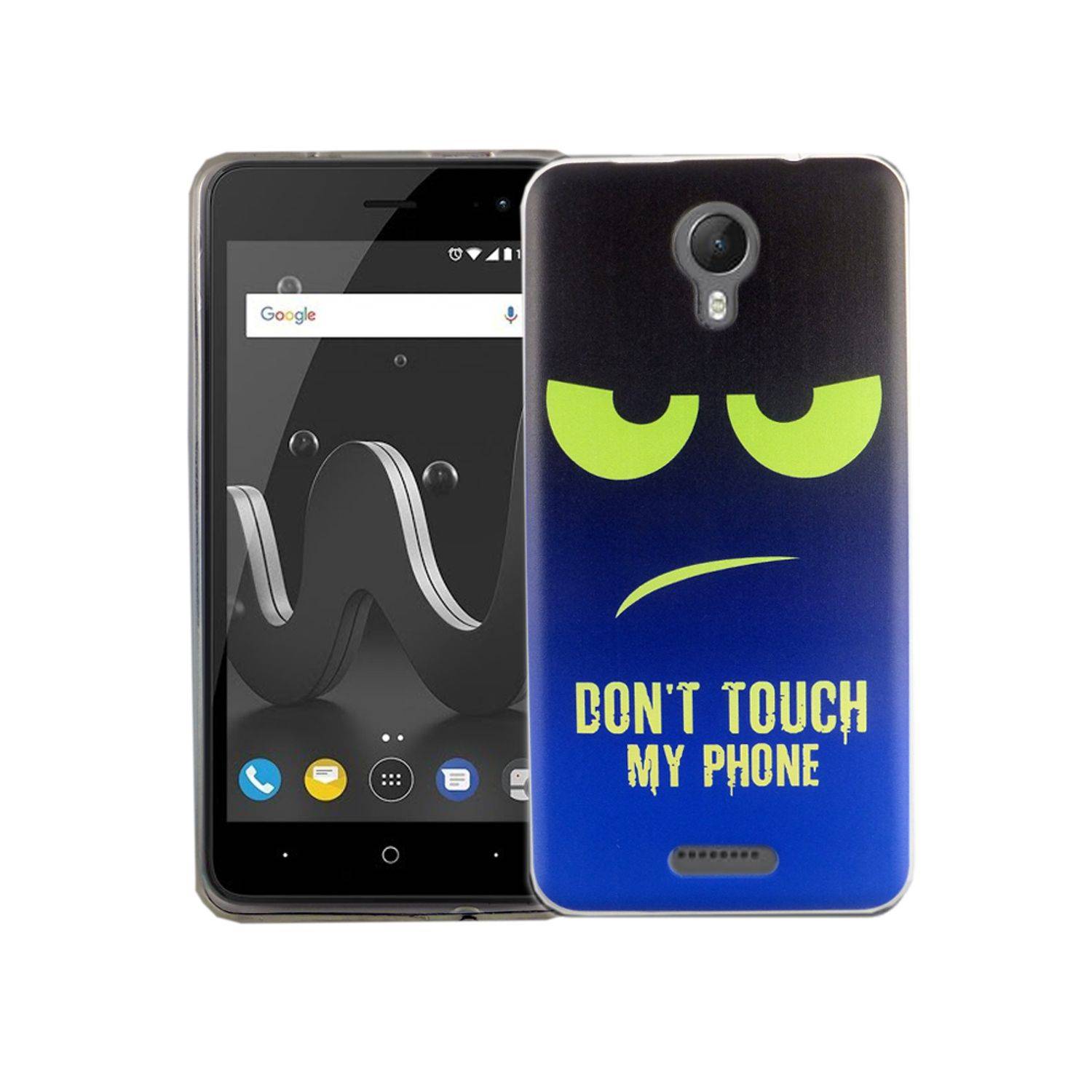 Wiko Jerry 2 Handyhülle Bumper Backcover Blau