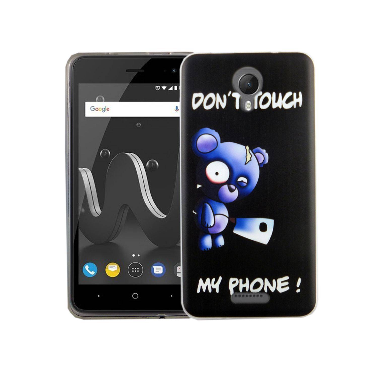 Wiko Jerry 2 Handyhülle Bumper Backcover Schwarz