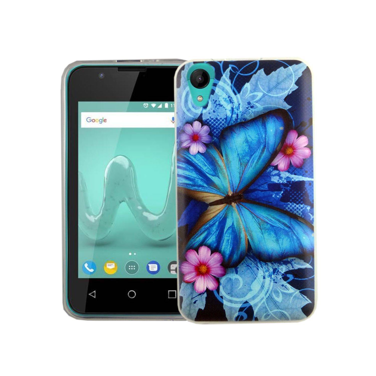 Wiko Sunny 2 Handyhülle Bumper Backcover Blau