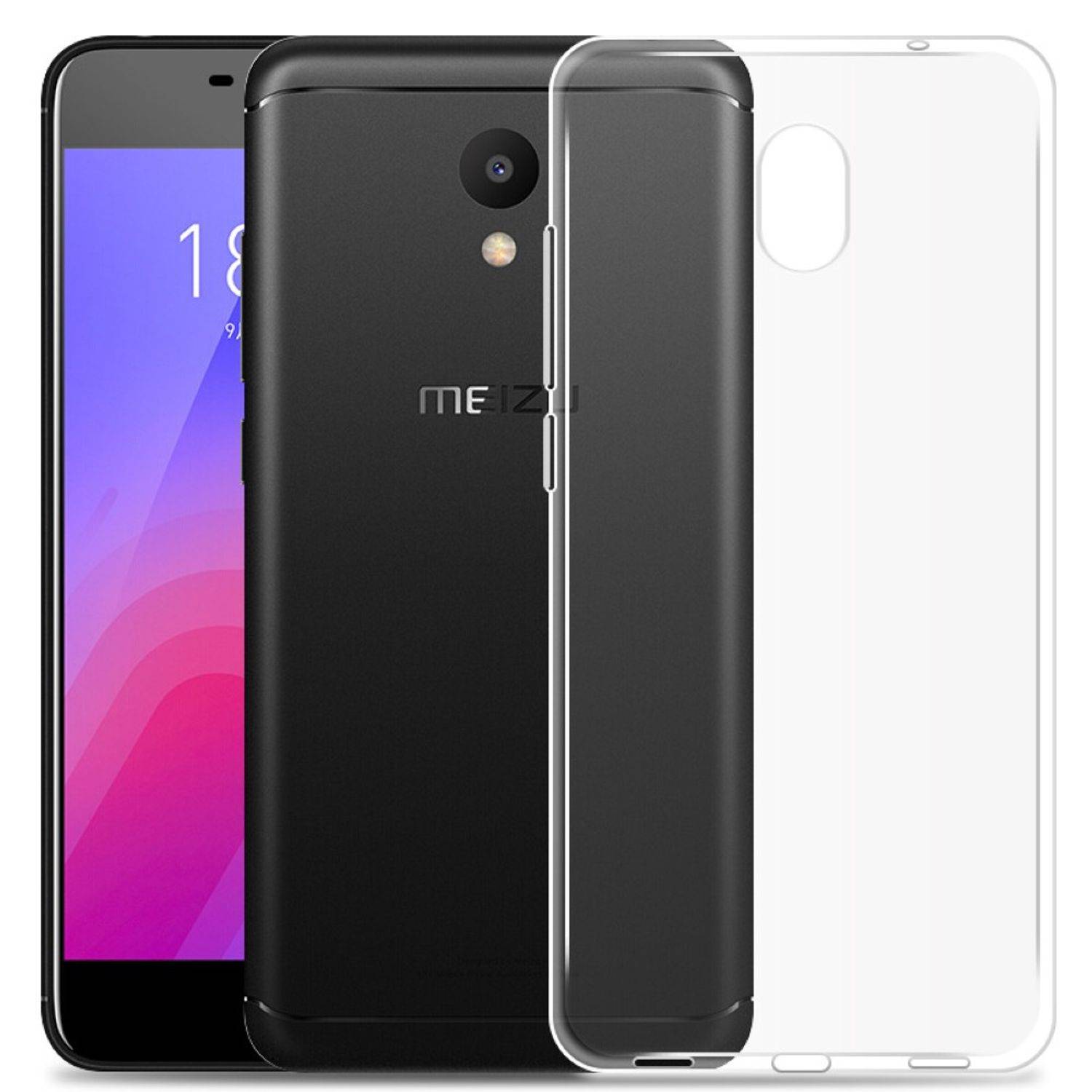 Meizu M6 Handyhülle Ultra Dünn Bumper Backcover Transparent