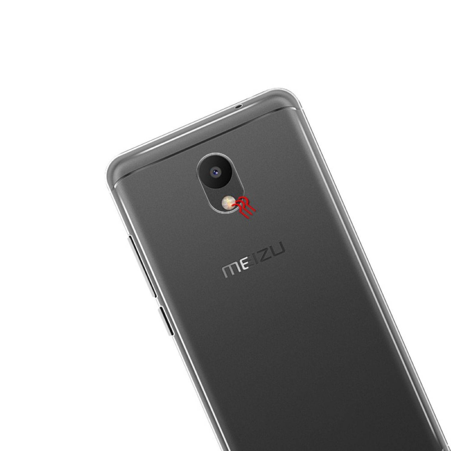 Meizu M6 Handyhülle Ultra Dünn Bumper Backcover Transparent