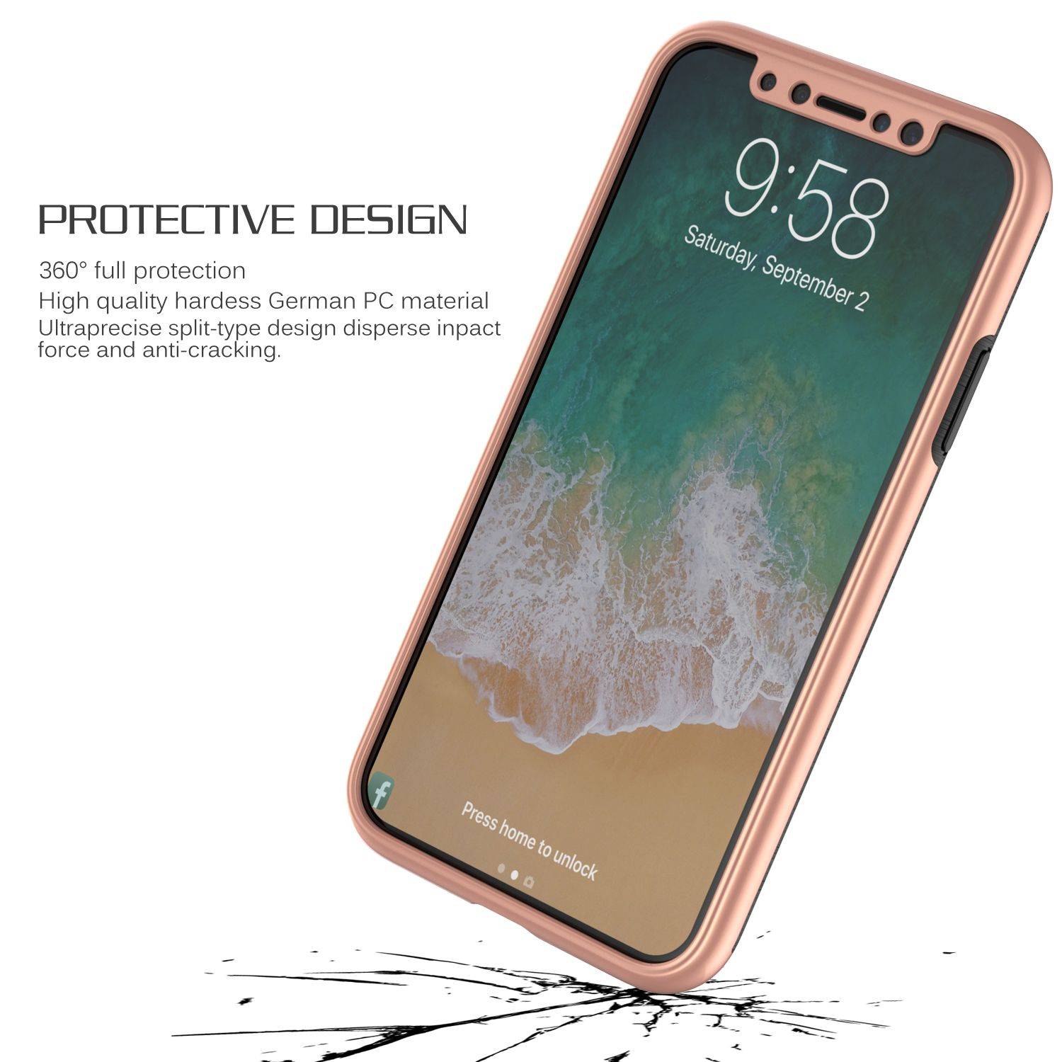Samsung Galaxy J3 (2017) Handyhülle Backcover Gold