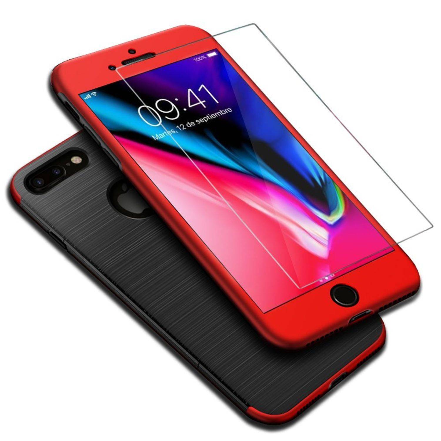 Apple iPhone 7 Plus / 8 Plus Handyhülle Backcover Rot
