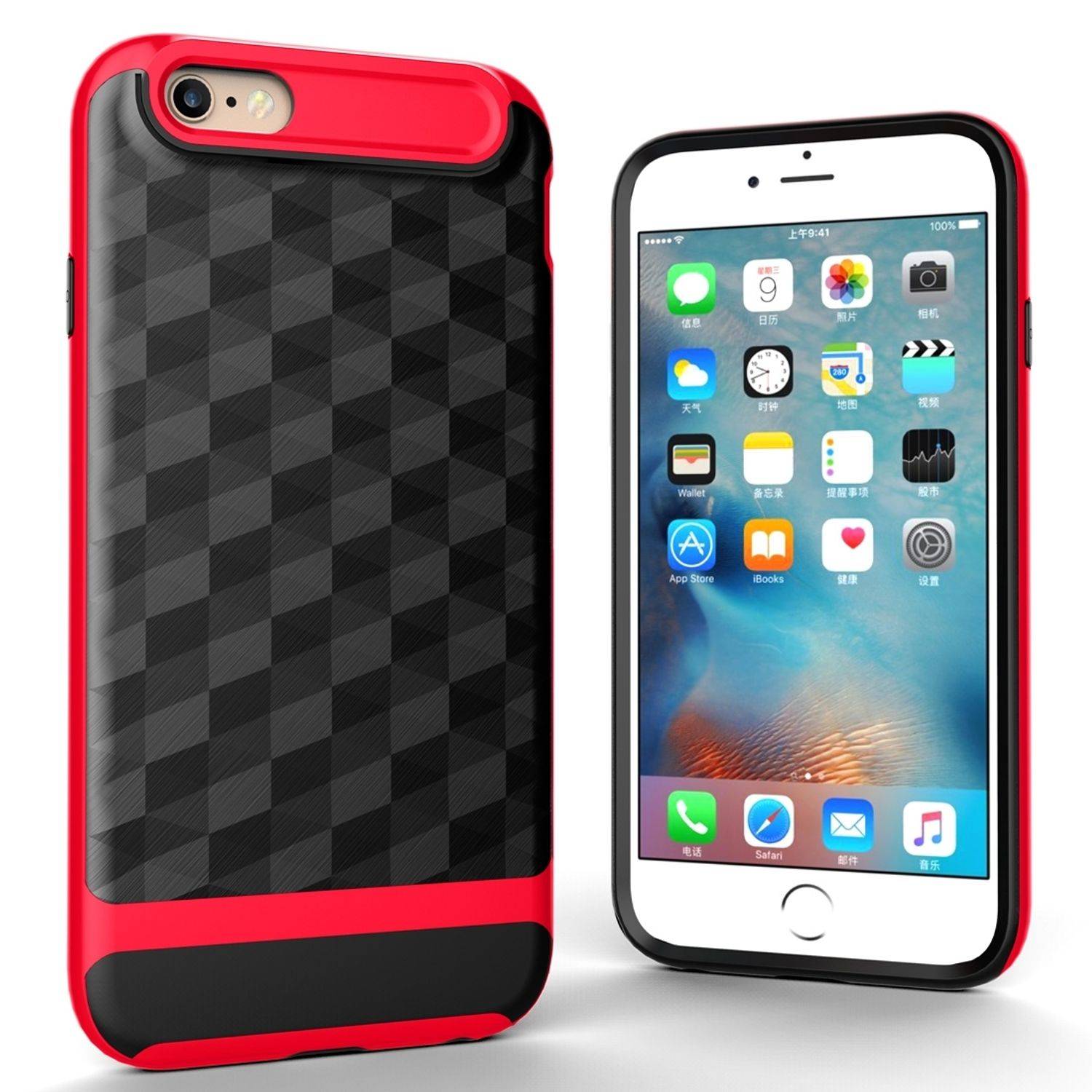 Apple iPhone 6 / 6s Handyhülle Backcover Rot
