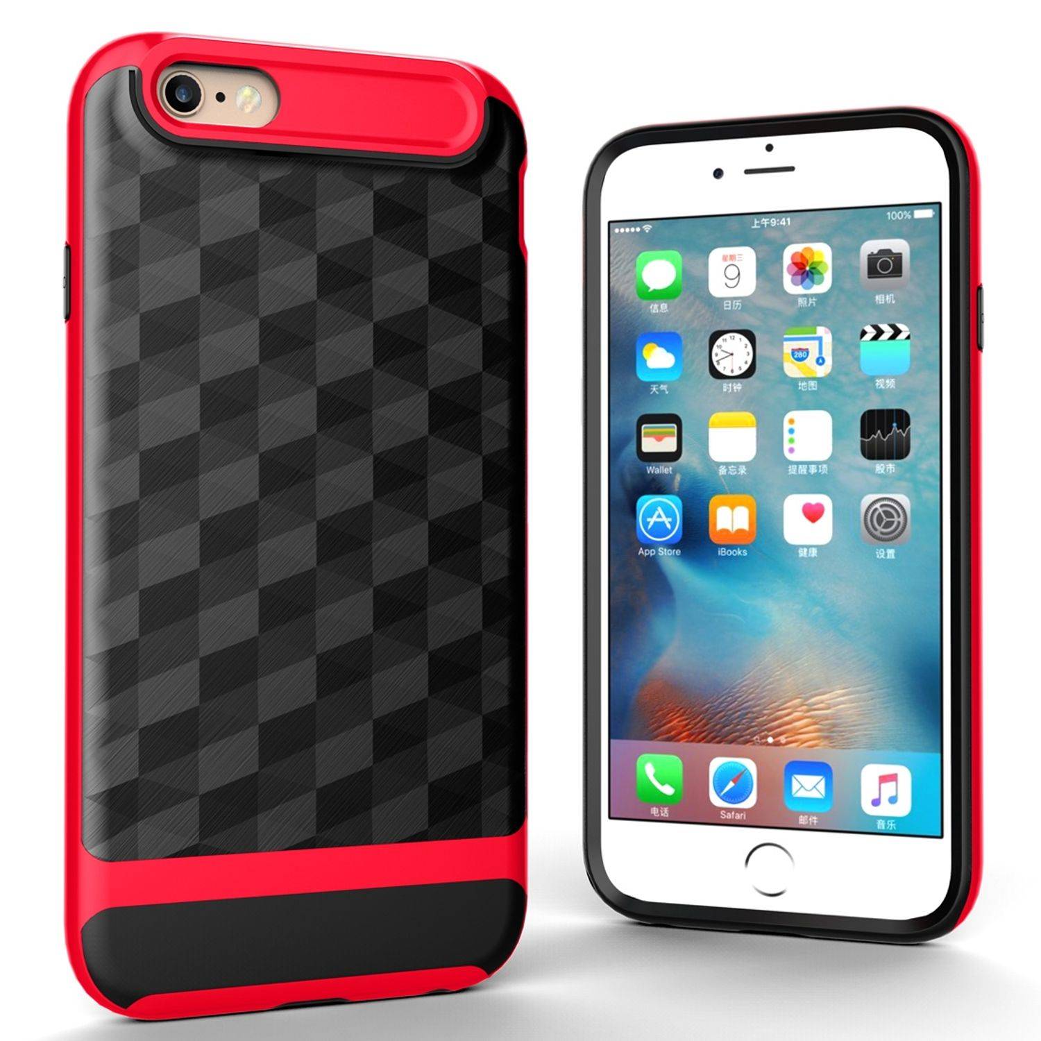 Apple iPhone 6 / 6s Handyhülle Backcover Rot