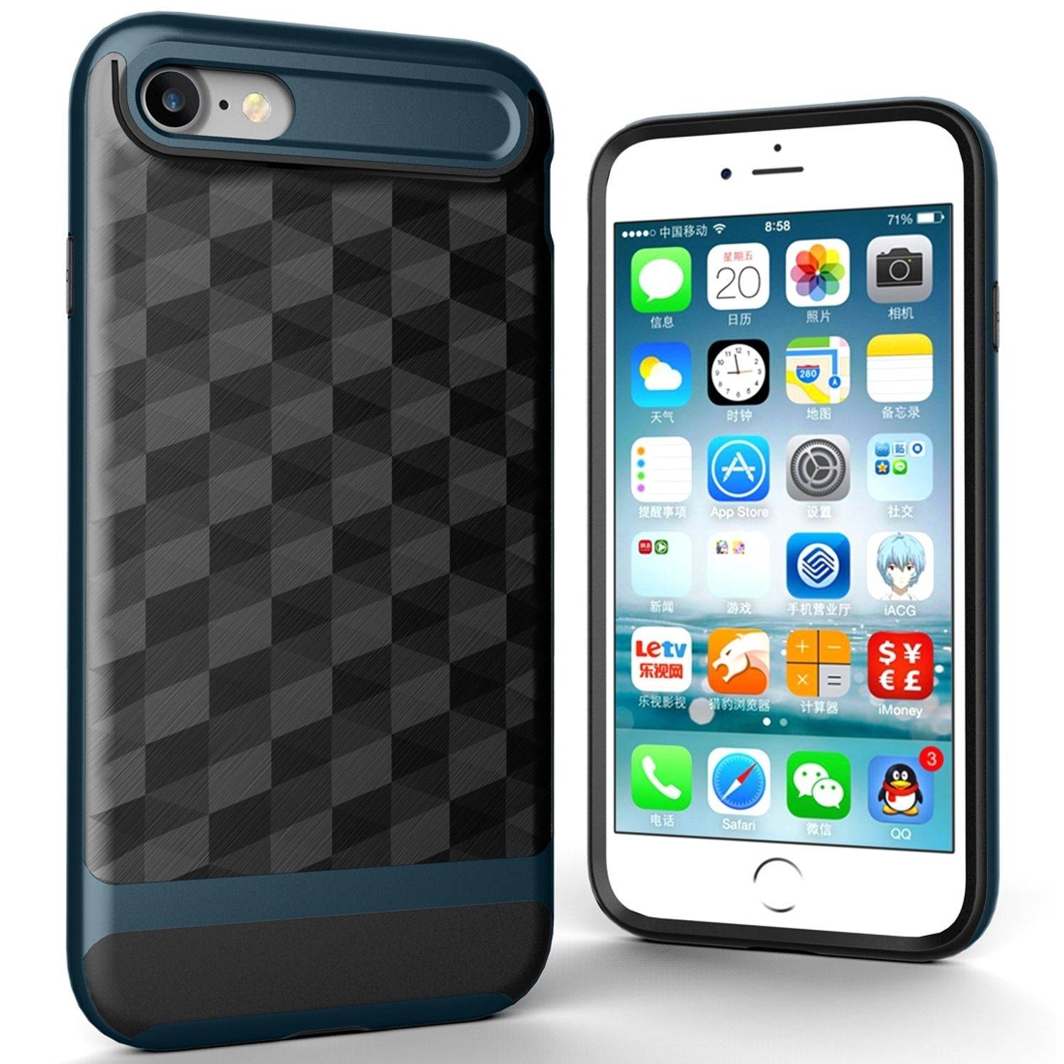 Apple IPhone 7 / 8 / SE 2020 Handyhülle Backcover Blau