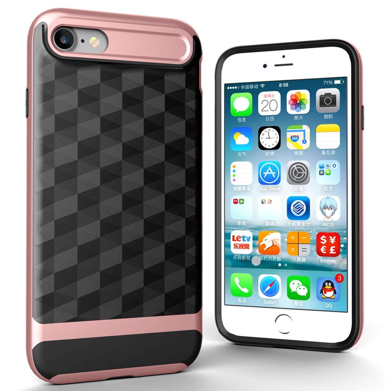Apple IPhone 7 / 8 / SE 2020 Handyhülle Backcover Rosa