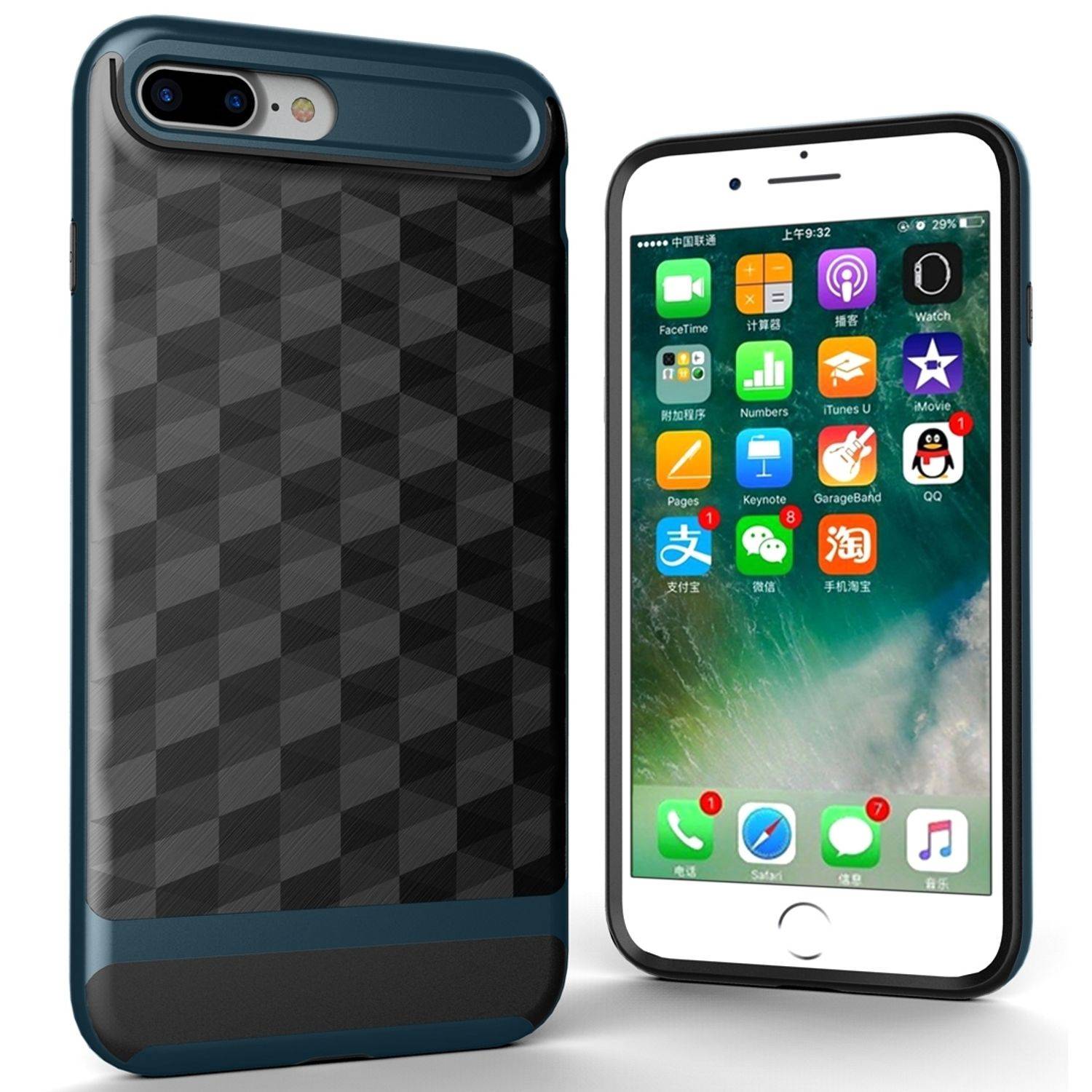 Apple iPhone 7 Plus / 8 Plus Handyhülle Backcover Blau