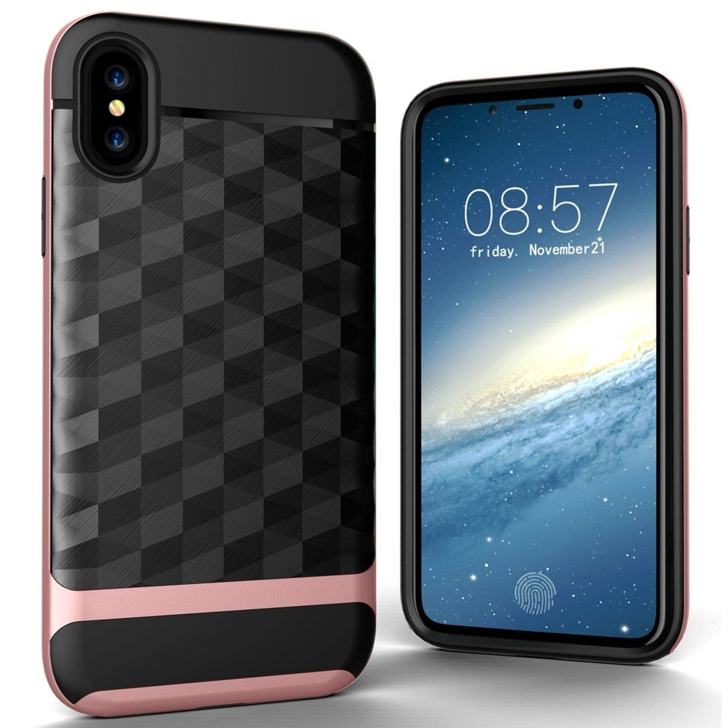 Apple iPhone X / iPhone XS Handyhülle Backcover Rosa