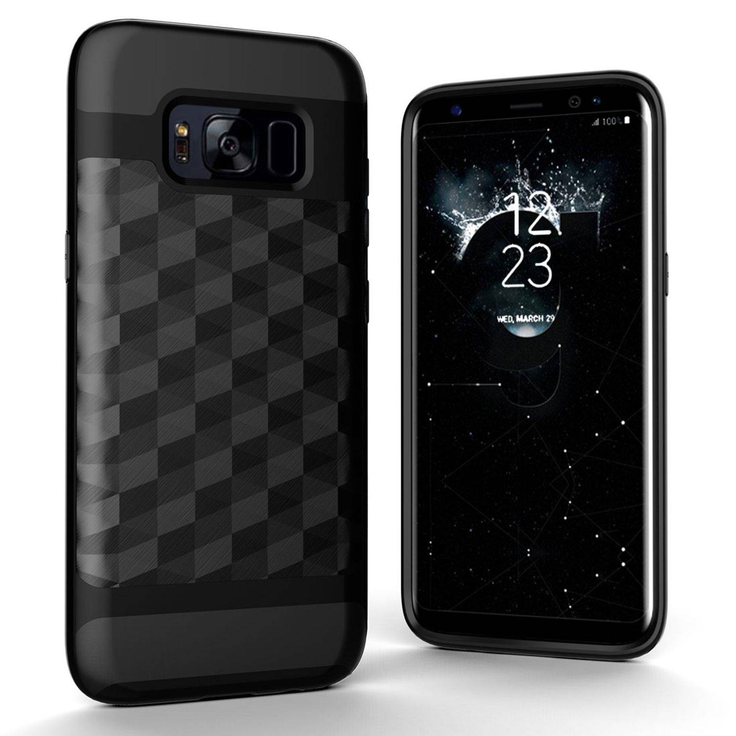 Samsung Galaxy S7 Edge Handyhülle Backcover Schwarz