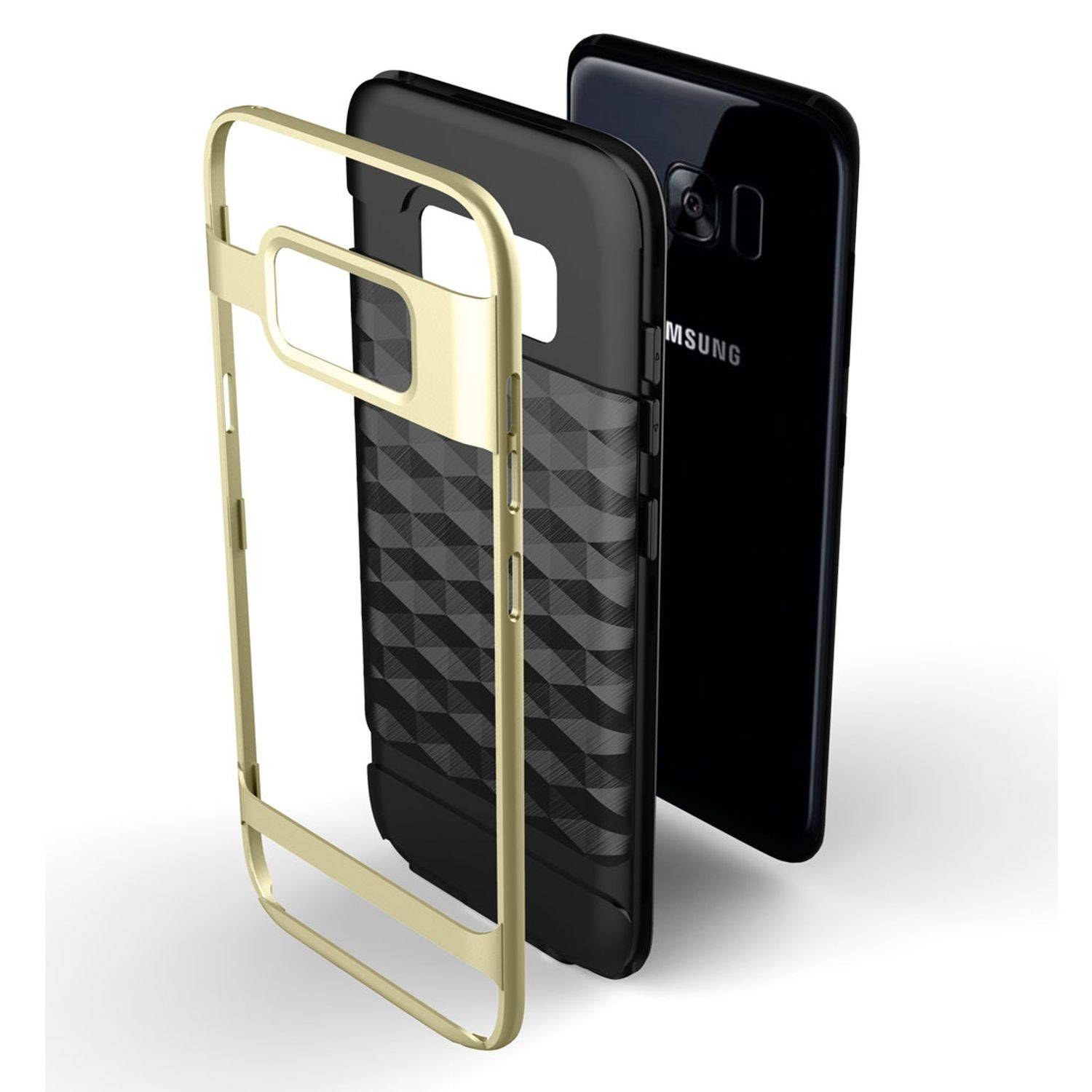 Samsung Galaxy S7 Edge Handyhülle Backcover Schwarz