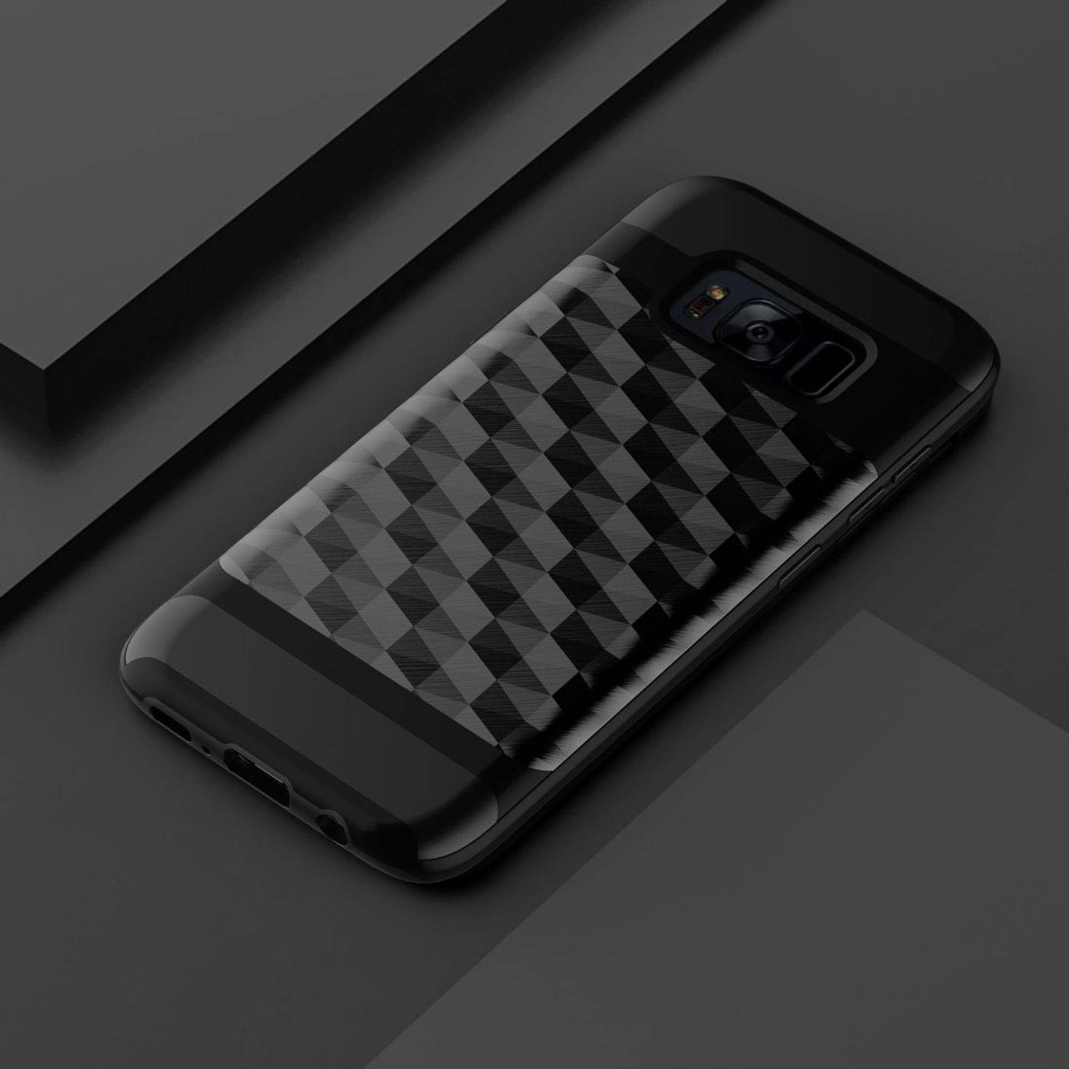 Samsung Galaxy S7 Edge Handyhülle Backcover Schwarz