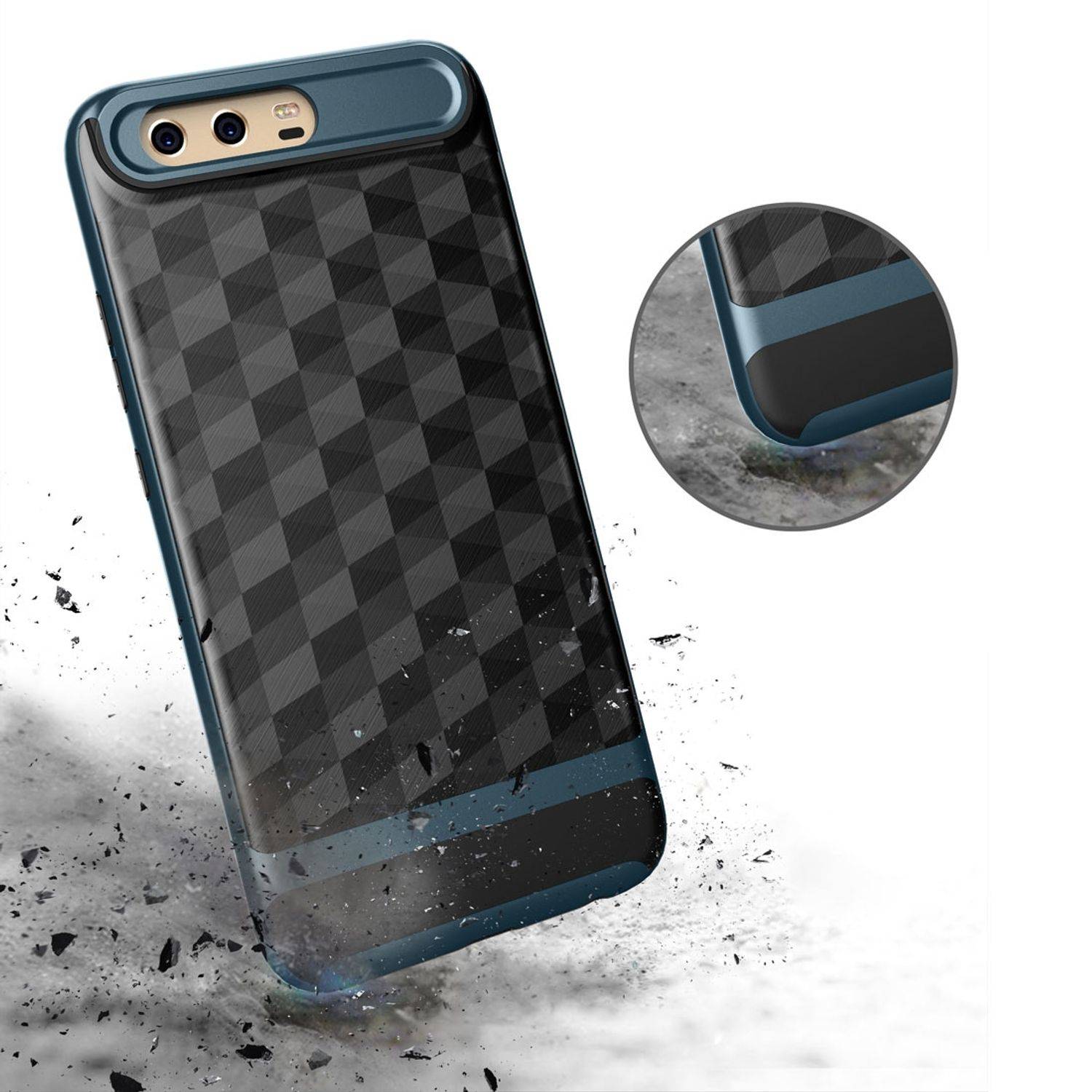 Huawei P10 Handyhülle Backcover Weiß