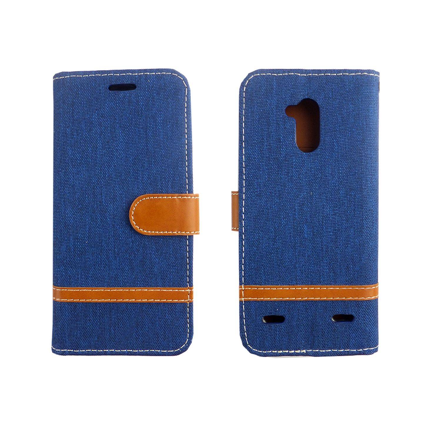 ZTE Blade V7 Lite Handyhülle Bookcover Blau