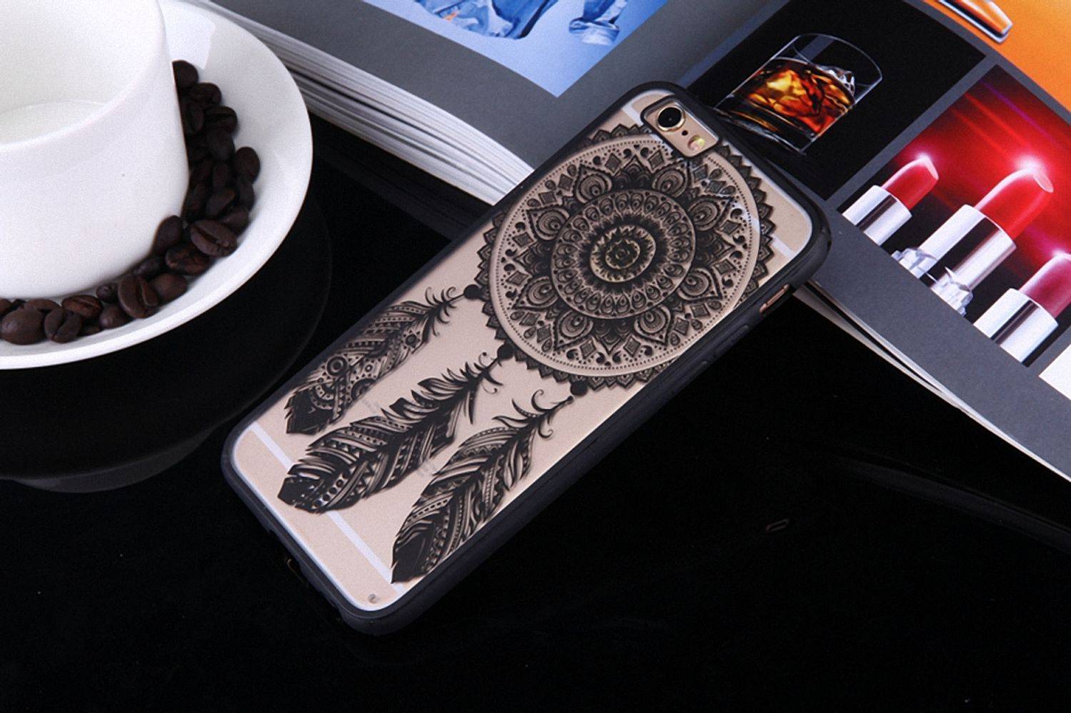 Samsung Galaxy S6 Handyhülle Backcover Schwarz