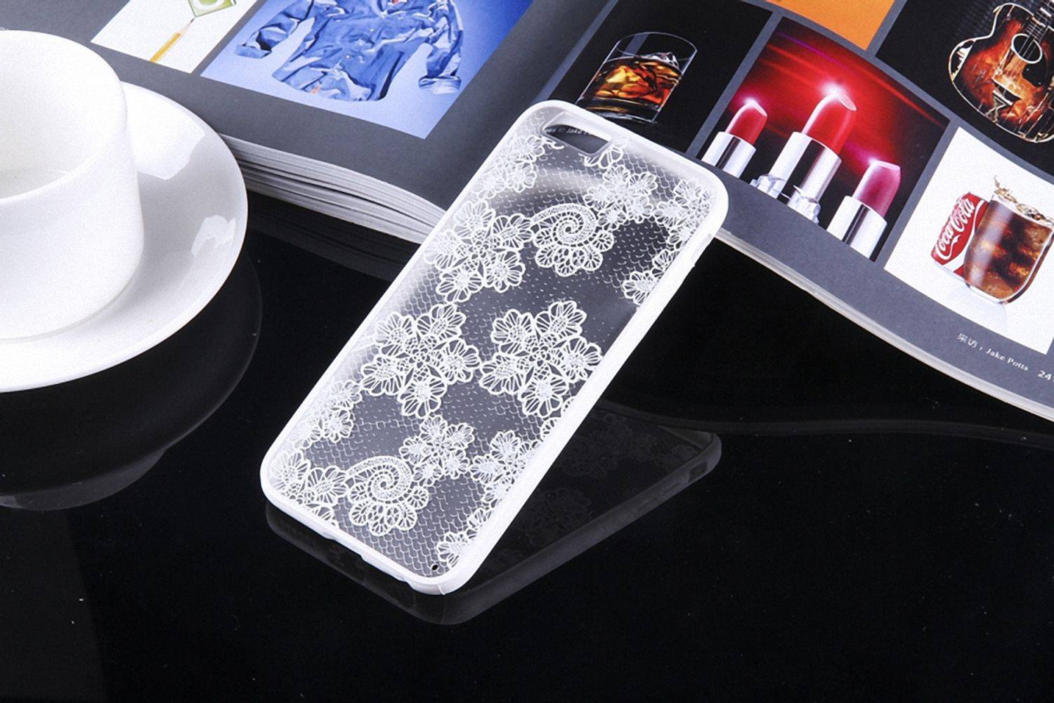 Samsung Galaxy S6 Handyhülle Backcover Weiß