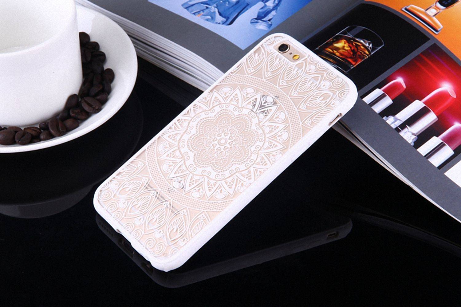 Samsung Galaxy S6 Handyhülle Backcover Weiß