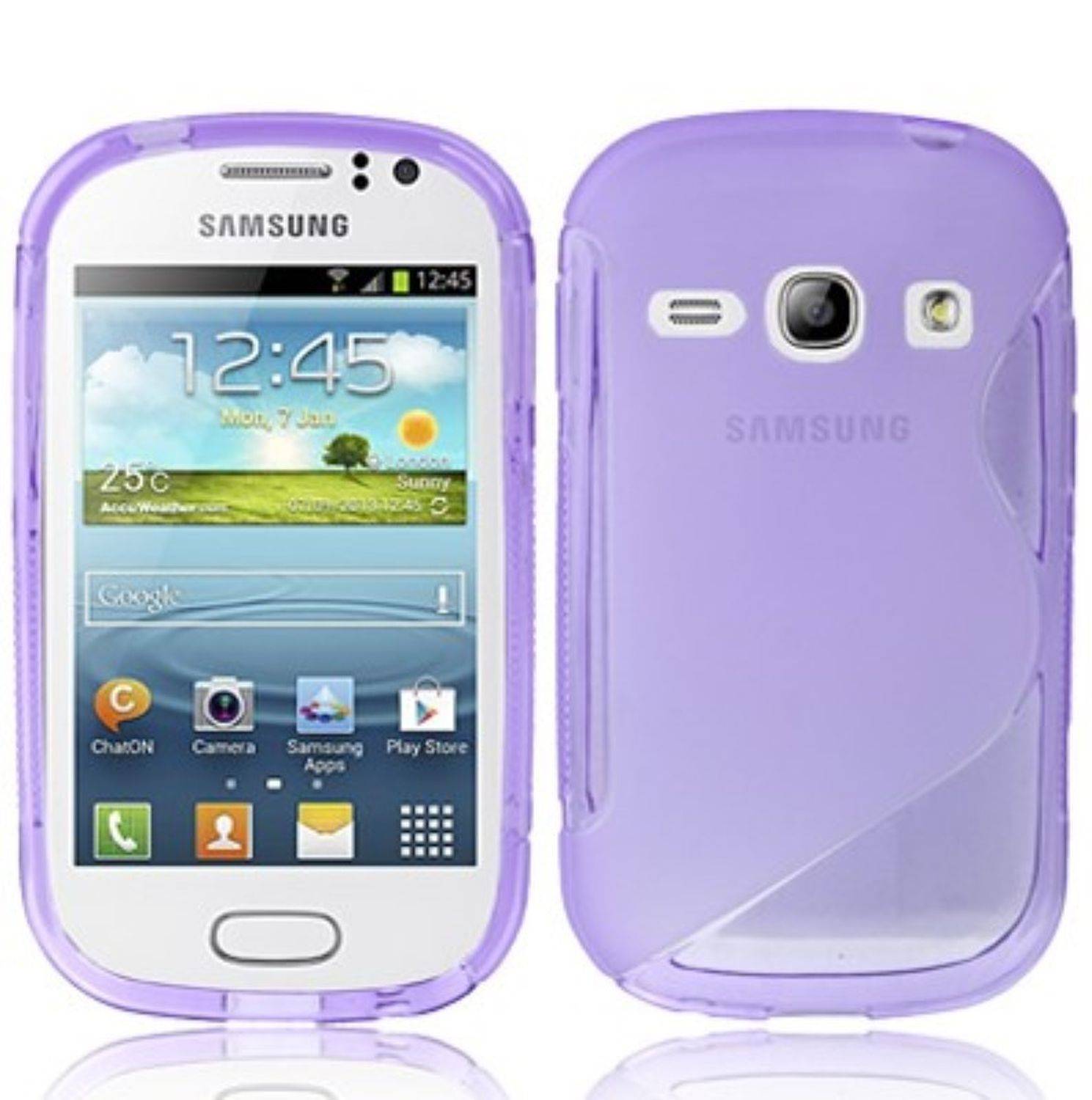Samsung Galaxy Fame S6810 Handyhülle Backcover Violett