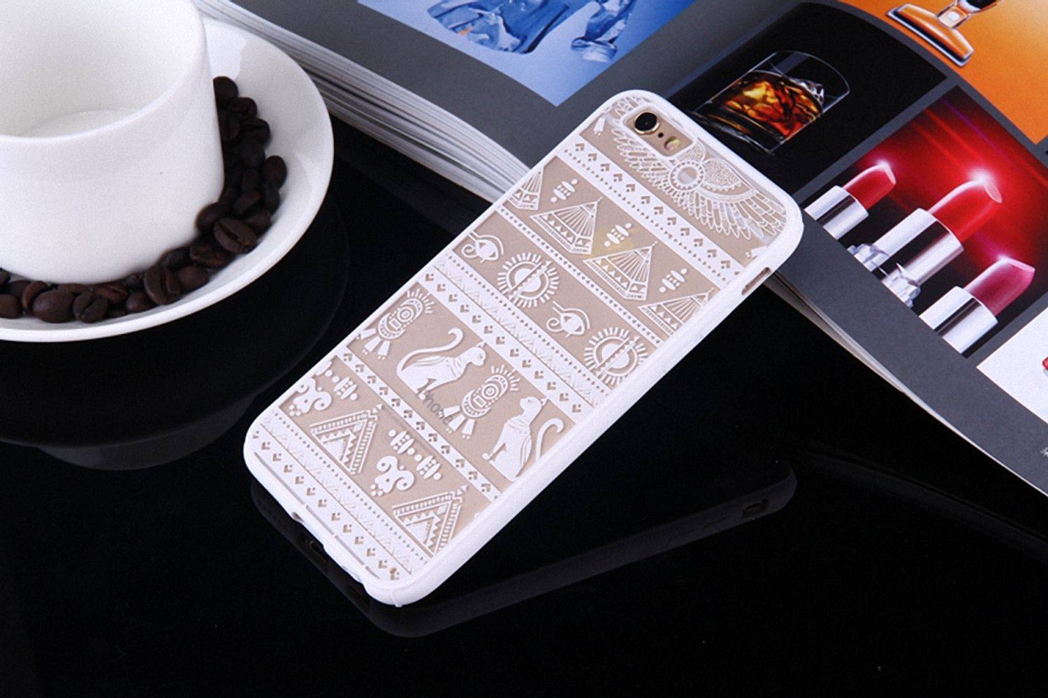 Samsung Galaxy S6 Handyhülle Backcover Weiß