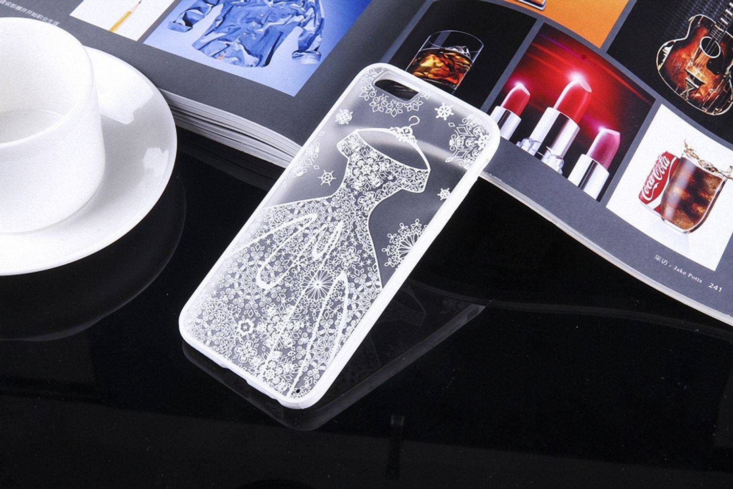 Samsung Galaxy S6 Handyhülle Backcover Weiß