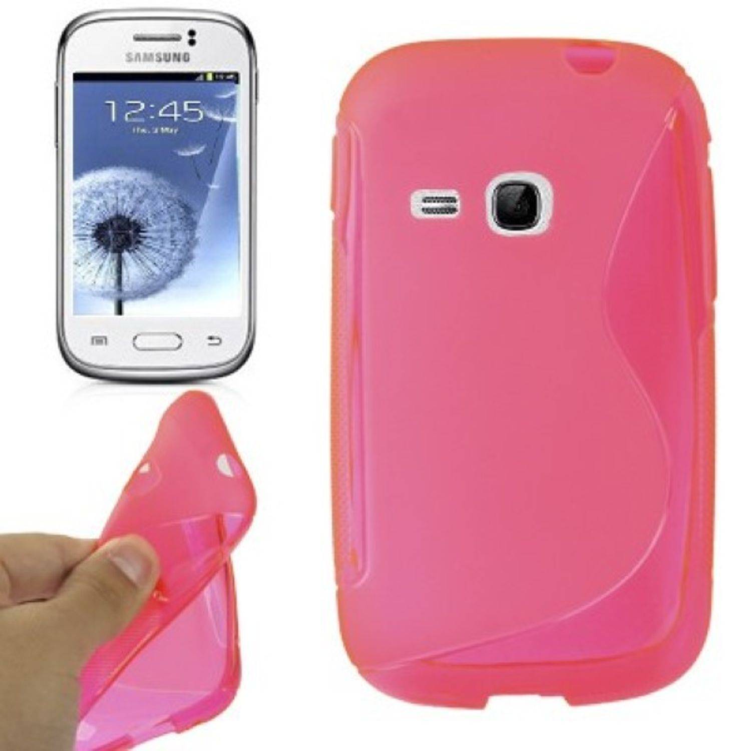 Samsung Galaxy Young S6310 / S6312 Handyhülle Backcover Rosa