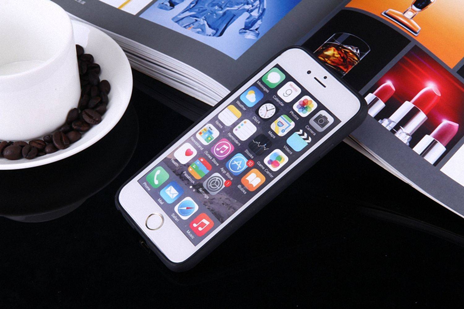 Samsung Galaxy S6 Edge Handyhülle Backcover Schwarz