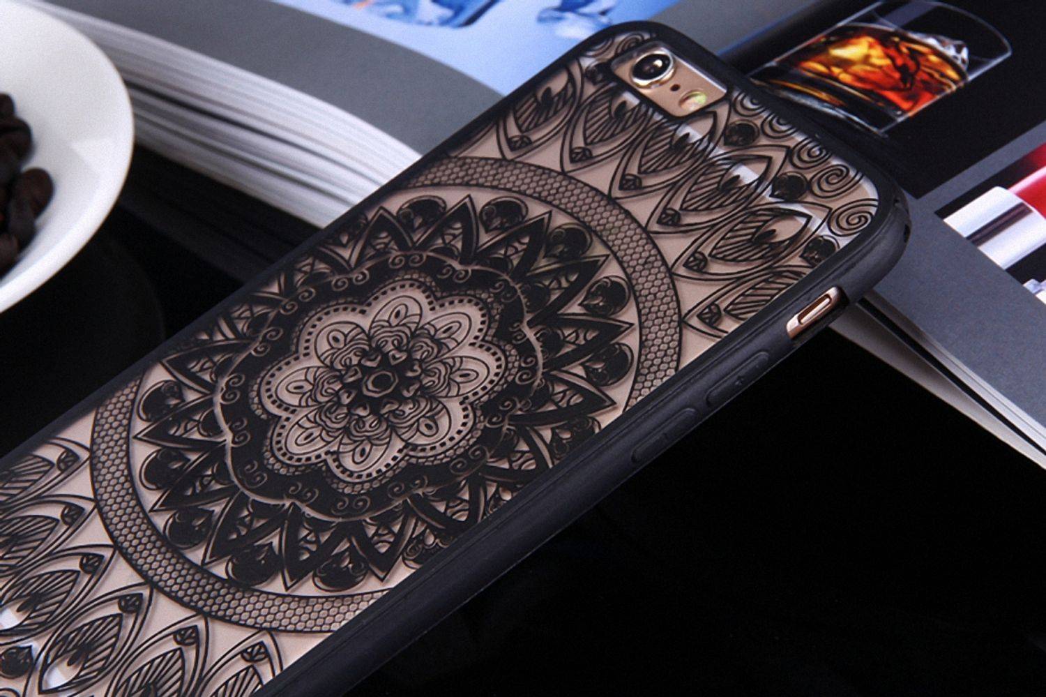 Samsung Galaxy S6 Edge Handyhülle Backcover Schwarz