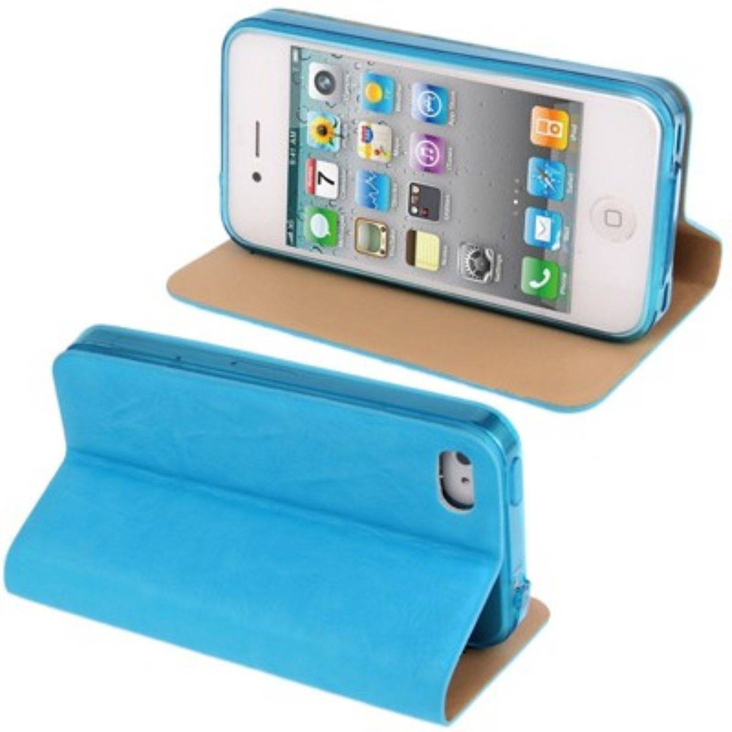 Apple iPhone 4 / 4s Handyhülle Backcover Blau