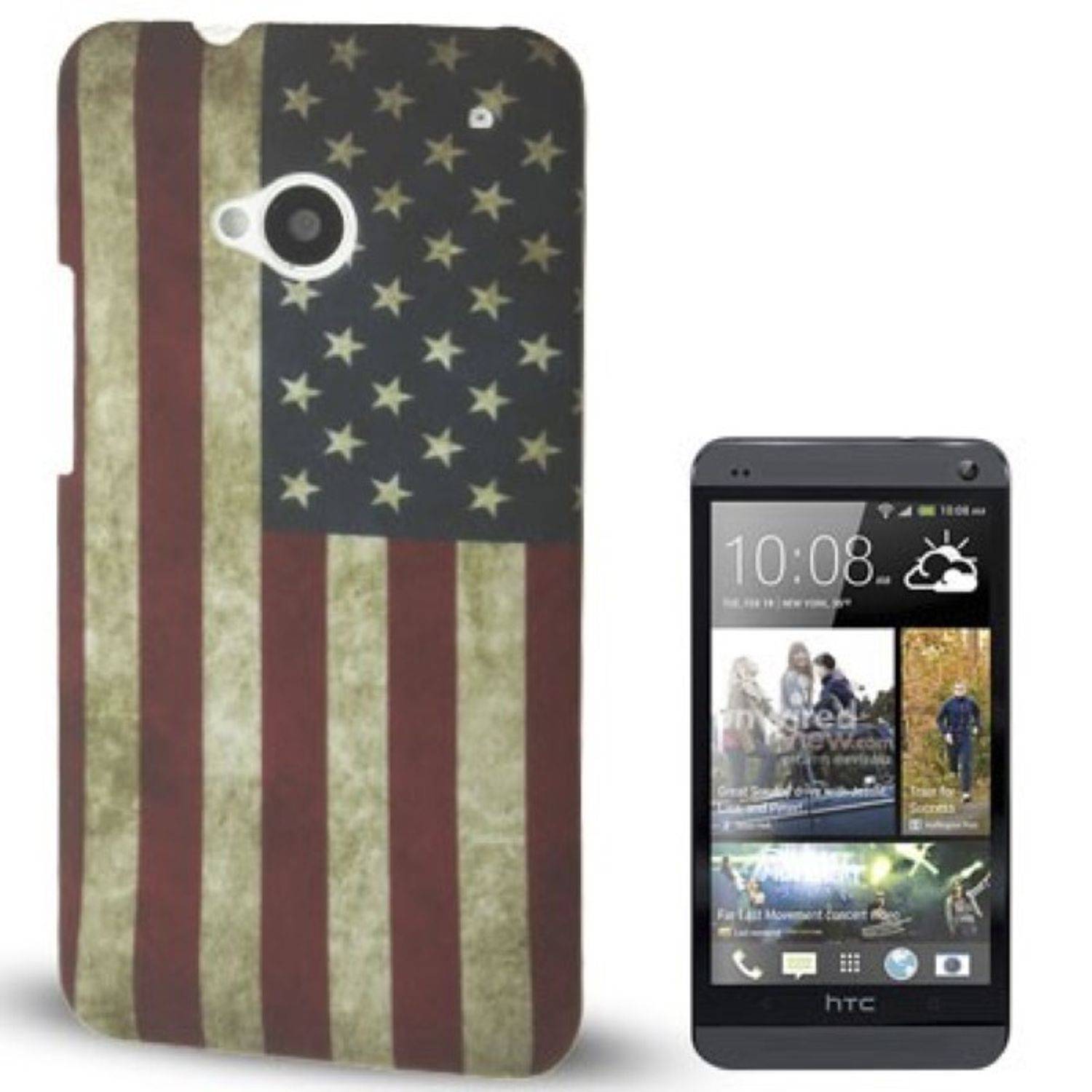 HTC One Handyhülle Backcover Mehrfarbig