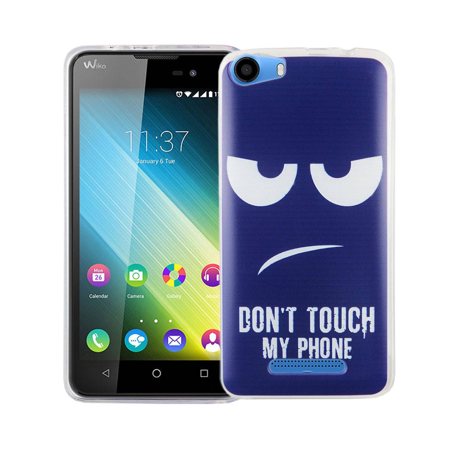 Wiko Lenny 2 Handyhülle Bumper Backcover Blau