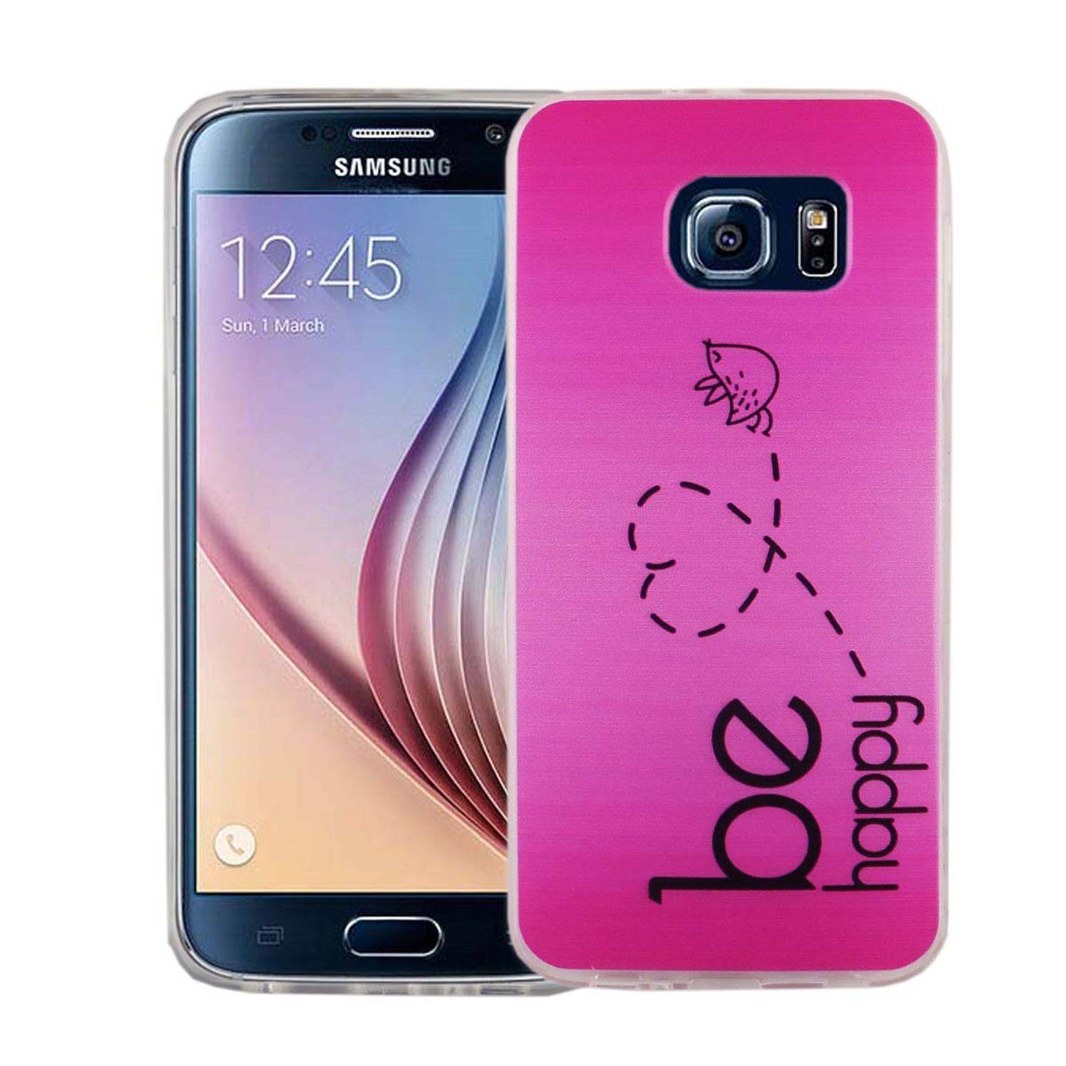 Samsung Galaxy S6 Handyhülle Bumper Backcover Rosa