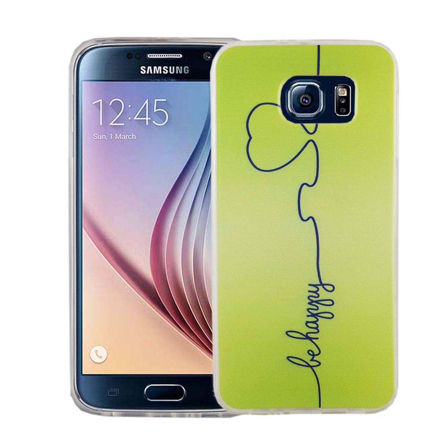 Samsung Galaxy S6 Handyhülle Bumper Backcover Grün