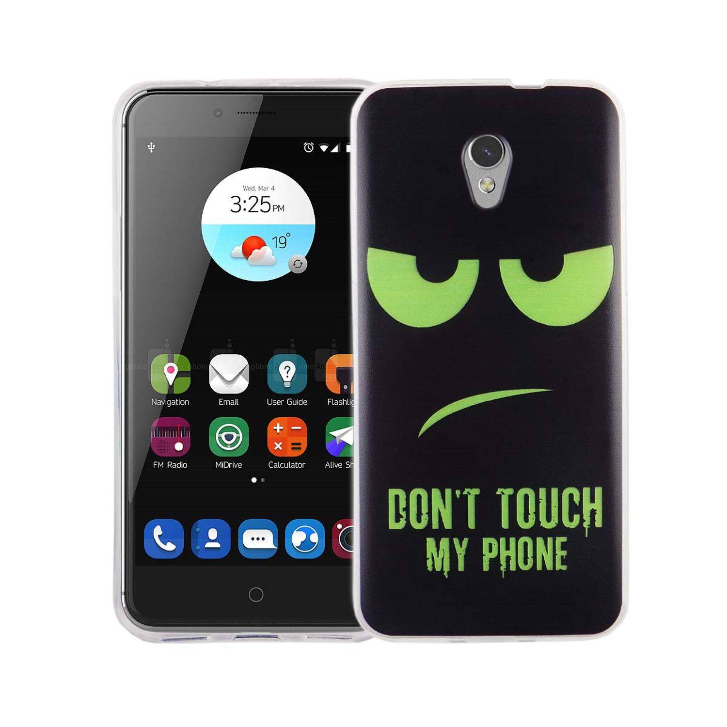ZTE Blade V7 Handyhülle Bumper Backcover Schwarz
