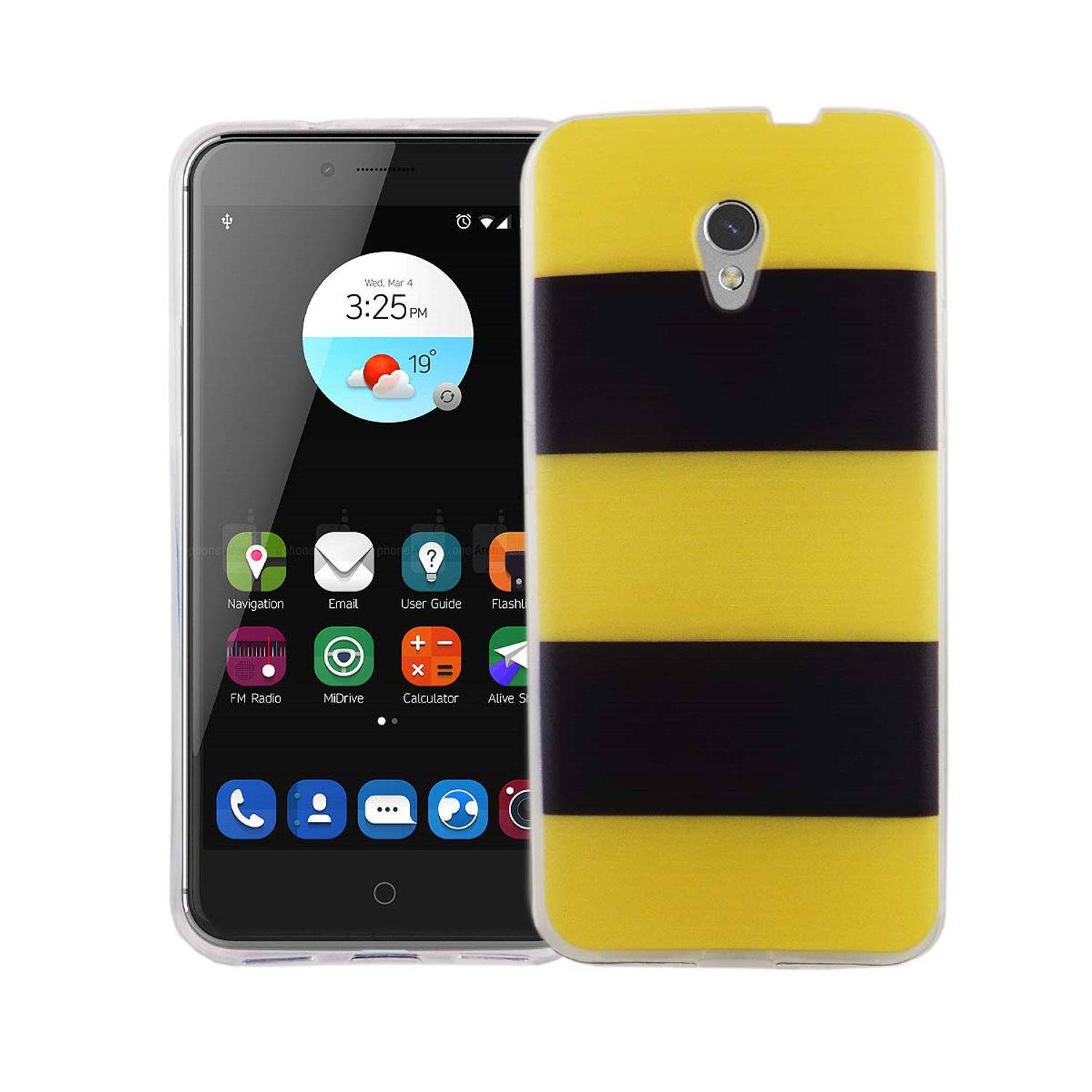 ZTE Blade V7 Handyhülle Bumper Backcover Schwarz