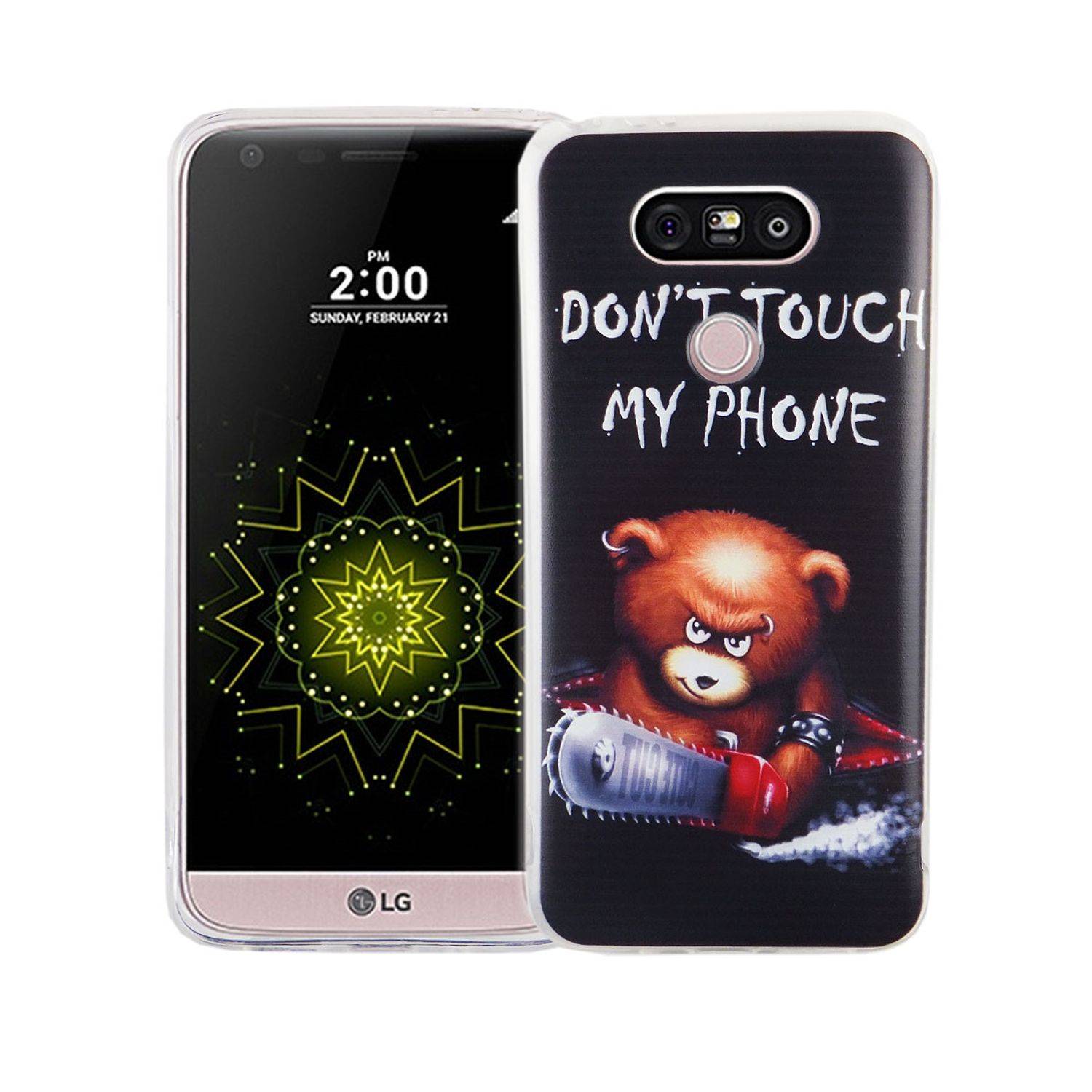 LG G5 Handyhülle Bumper Backcover Schwarz